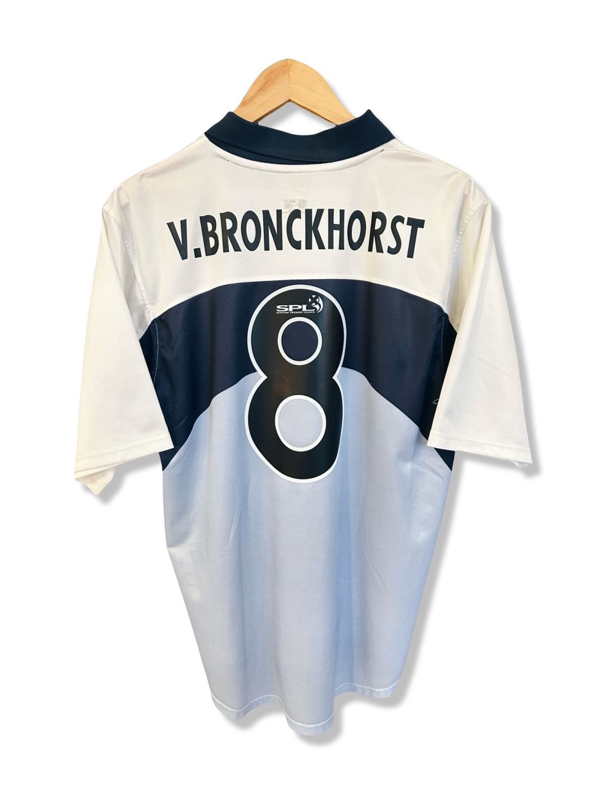 Rangers 1999-00 Away Shirt - v. Bronckhorst #8 - M