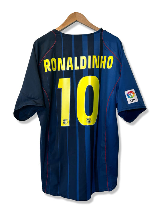 Barcelona 2004-05 Away Shirt - Ronaldinho #10 - XL