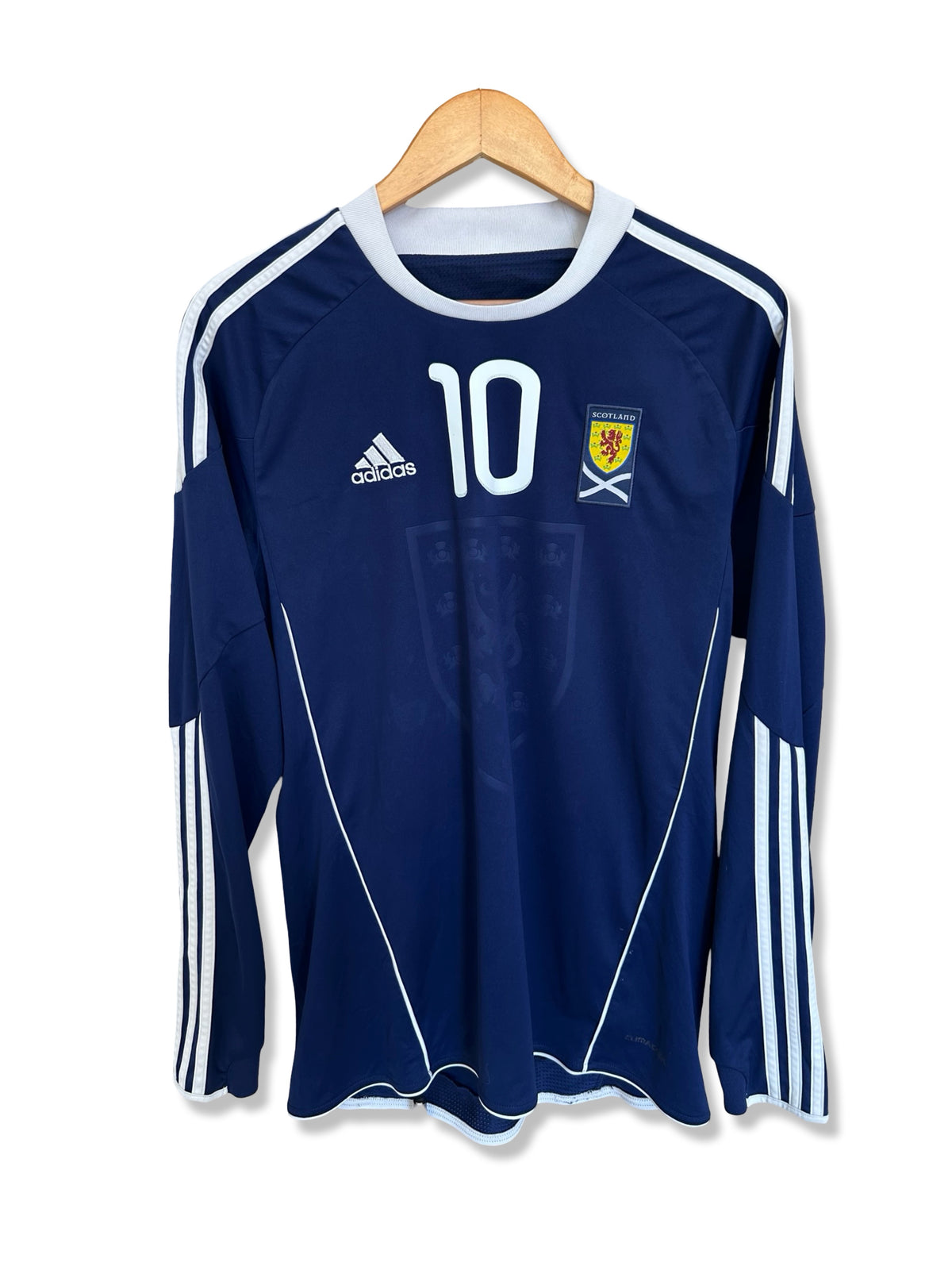 Scotland 2010-11 Home Shirt L/S - Fletcher #10 - M
