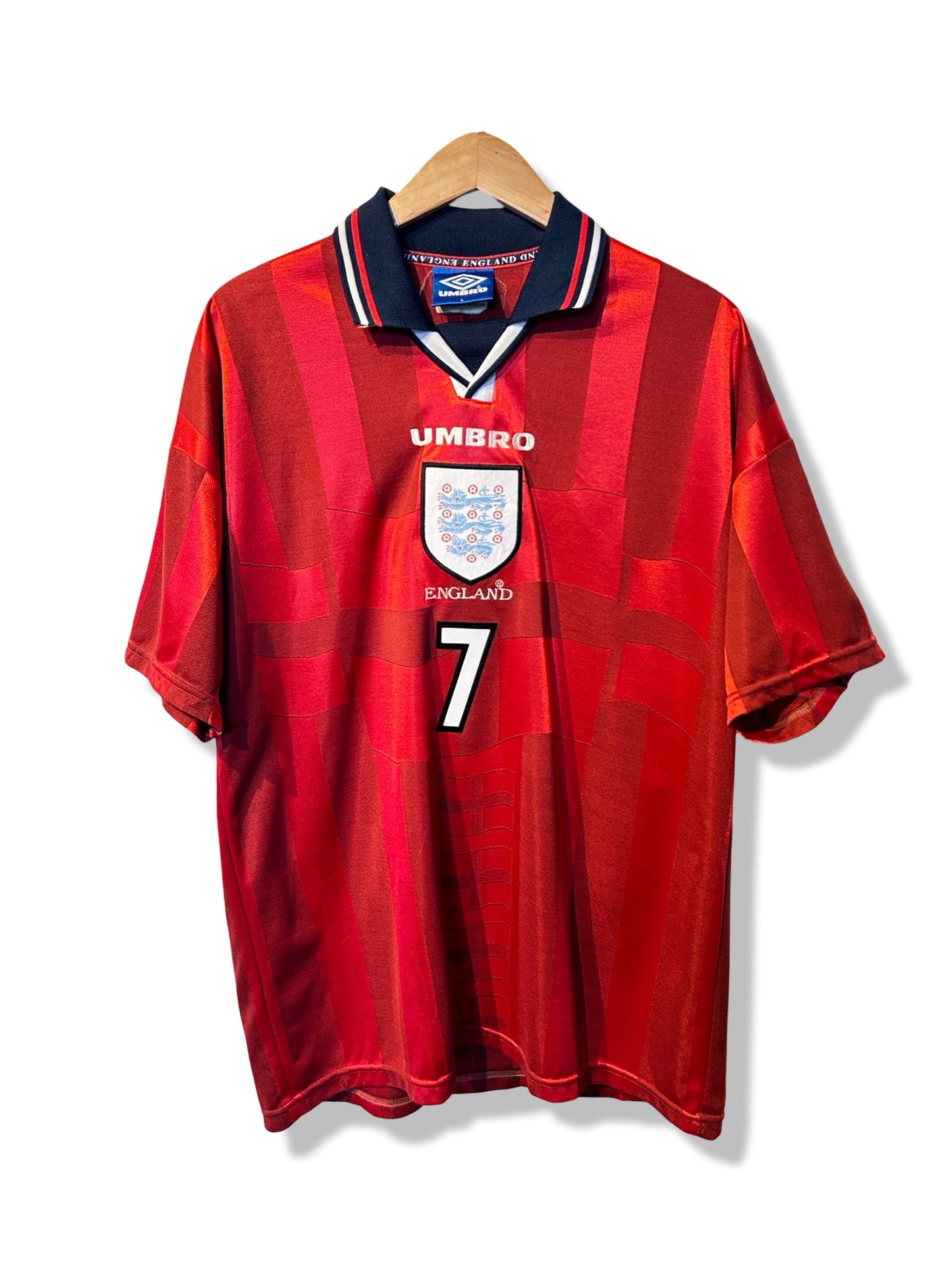 England 1997-99 Away Shirt - Beckham #7 - L