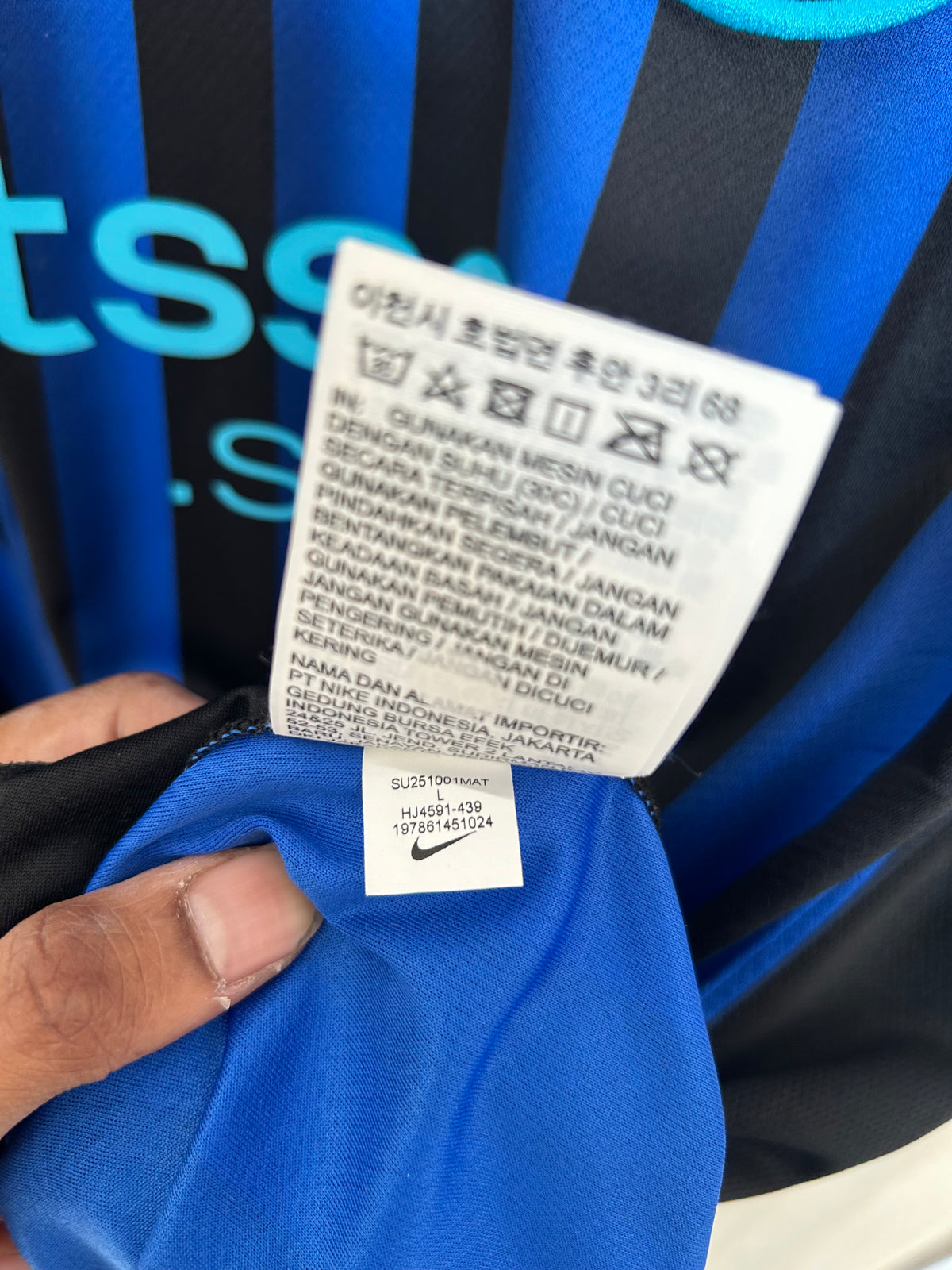 Inter Milan 2025-26 Home Shirt - Thuram #9 - L