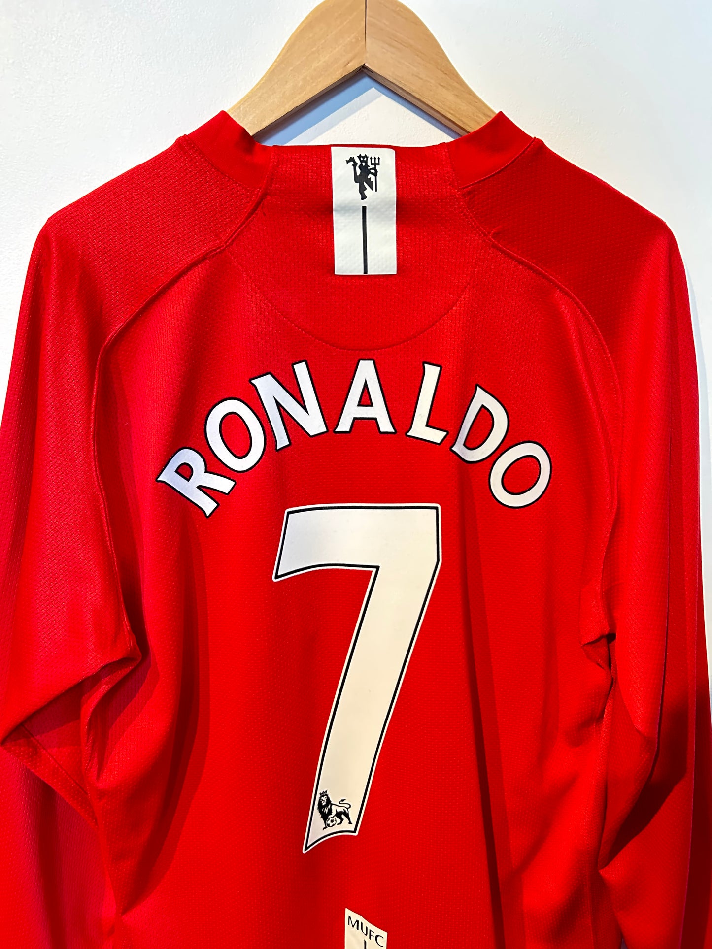 Manchester United 2007-09 Home Shirt L/S - Ronaldo #7 - L