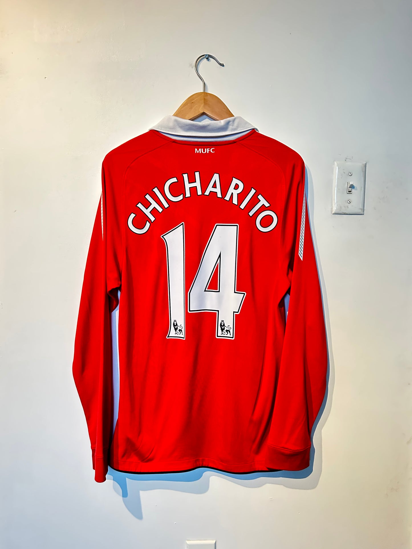 Manchester United 2010-11 Home Shirt L/S - Chicharito #14 - S