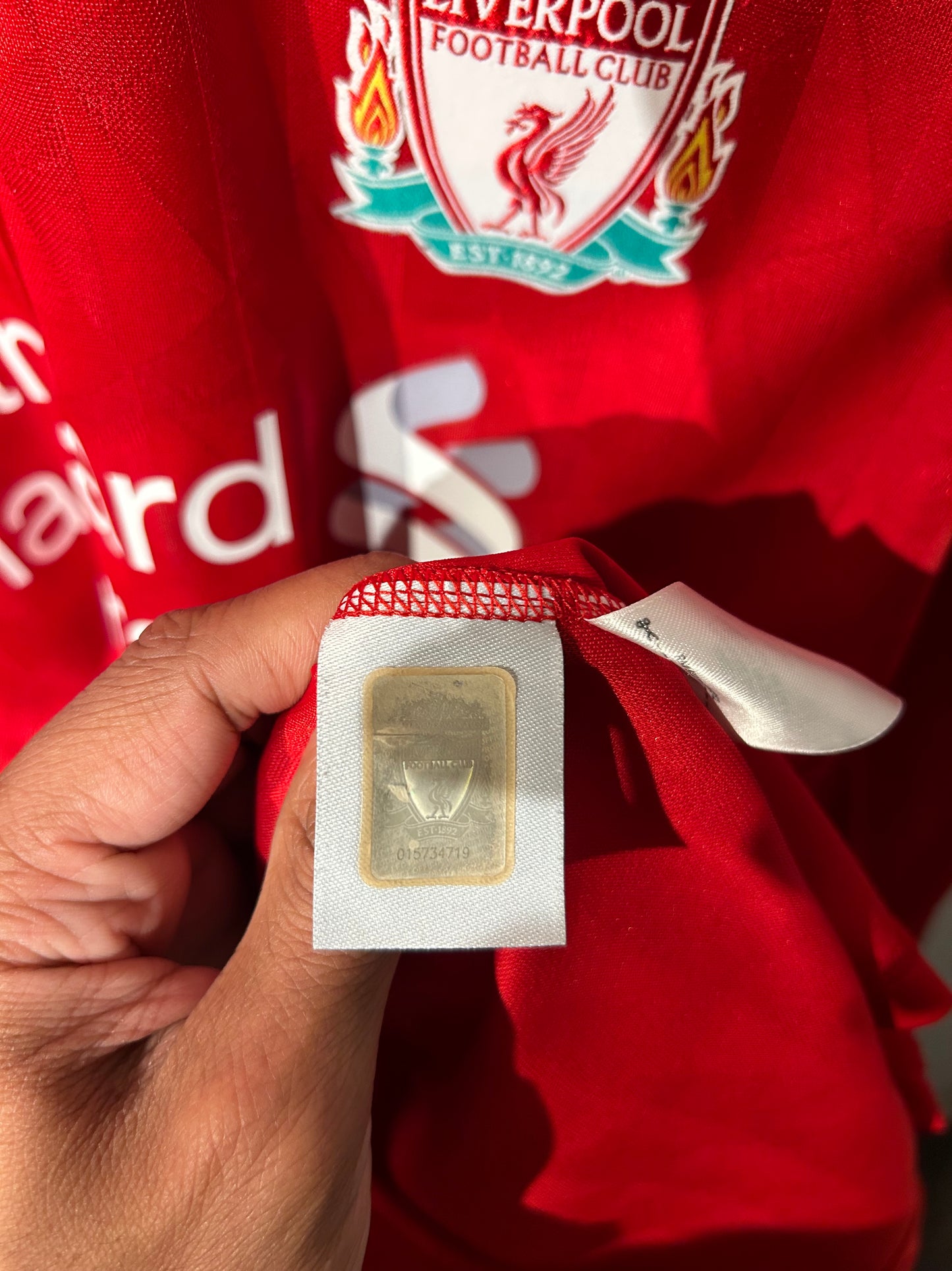 Liverpool 2010-12 Home Shirt L/S - Suarez #7 - S