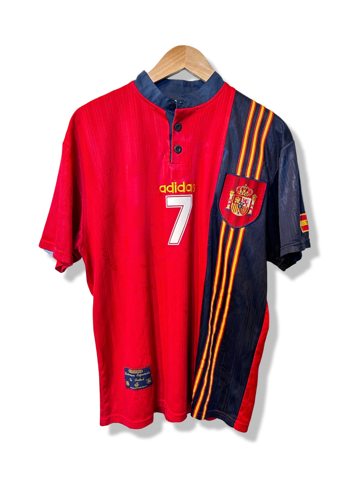 Spain 1996-98 Home Shirt - Guardiola #7 - M