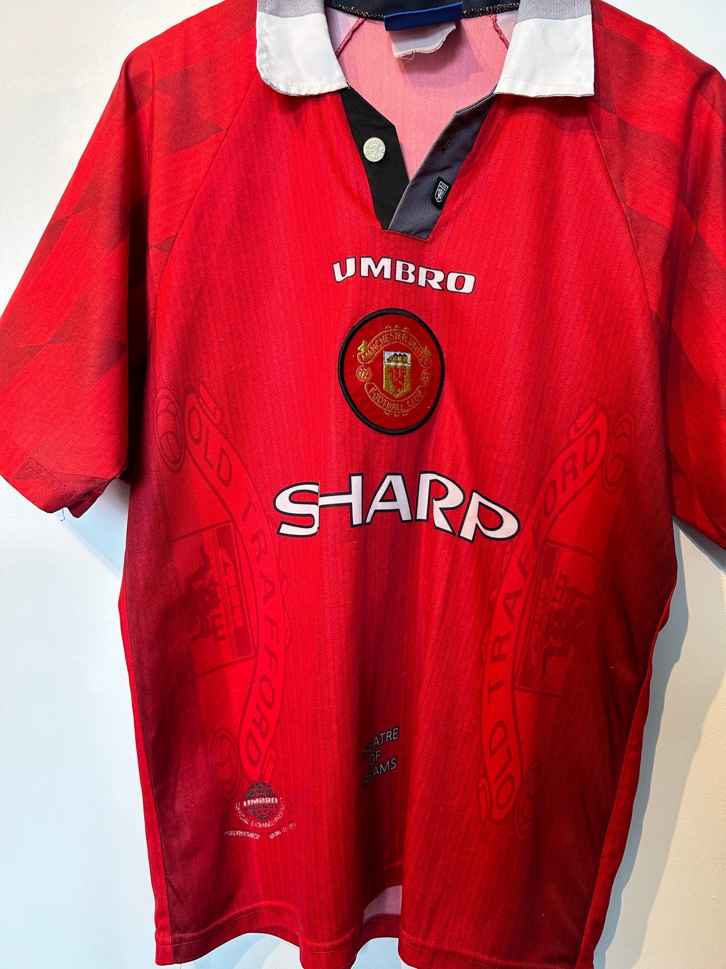 Manchester United 1996-98 Home Shirt - Keane #16 - M