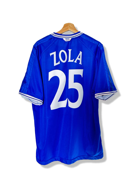 Chelsea 1999-01 Home Shirt - Zola #25 - XL