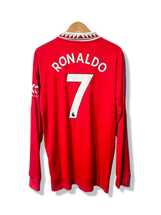 Manchester United 2022-23 Home Shirt L/S - Ronaldo #7 - M (BNWT)