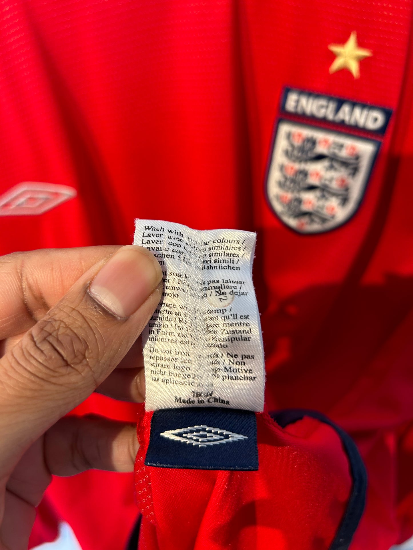 England 2004-06 Away Shirt L/S - Beckham #7 - XL