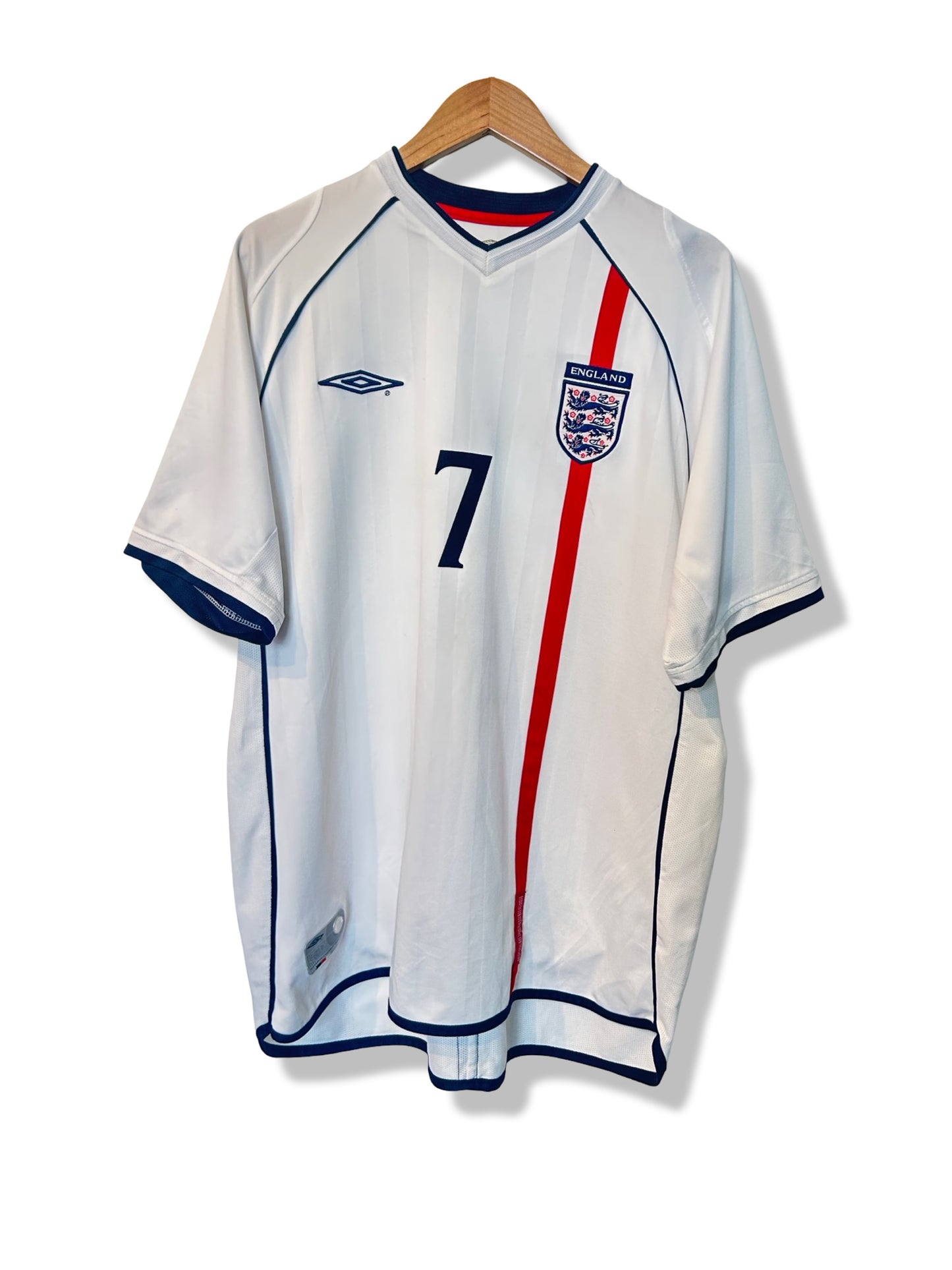 England 2001-03 Home Shirt - Beckham #7 - XL
