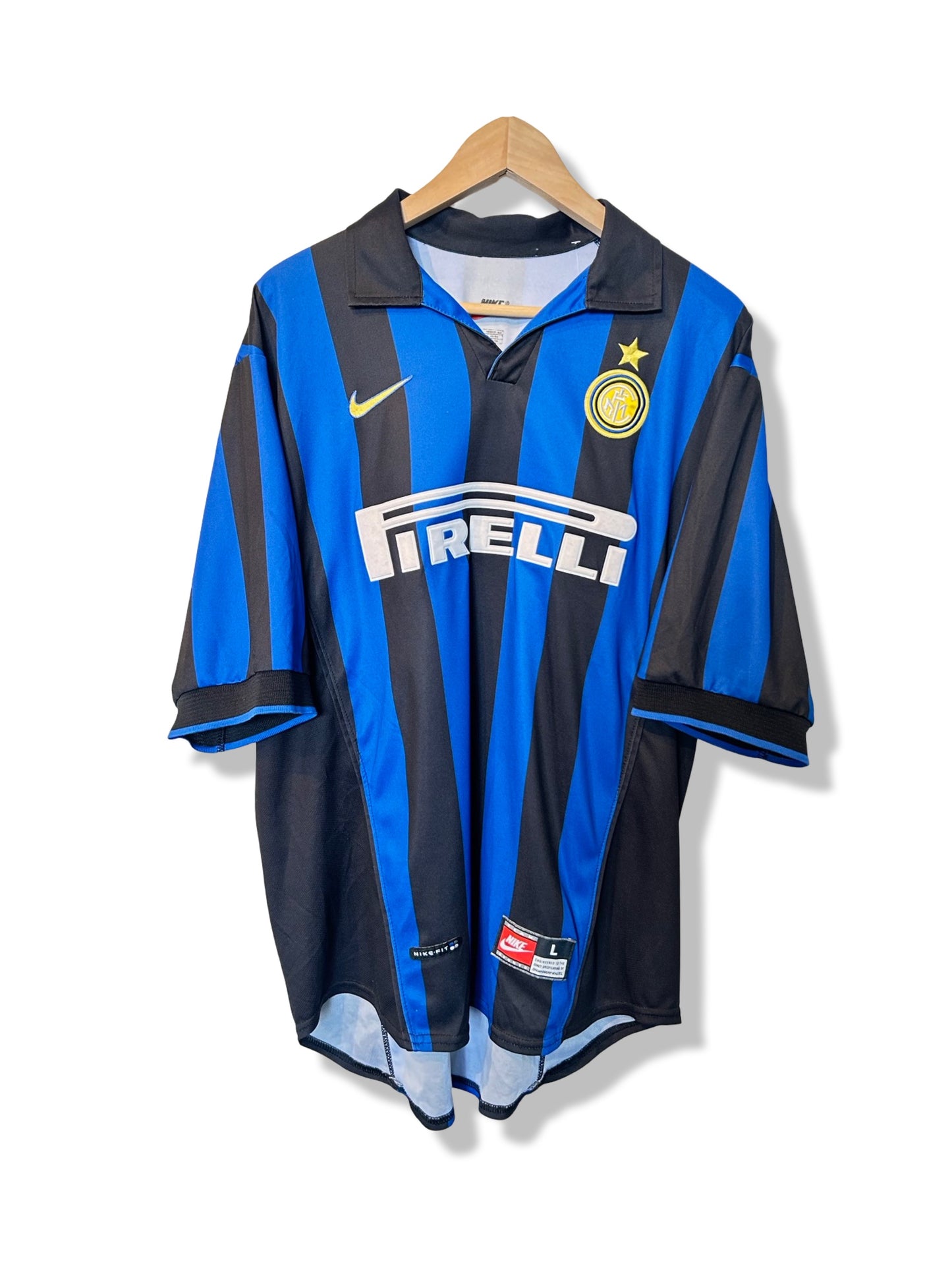 Inter Milan 1998-99 Home Shirt - Ronaldo #9 - L