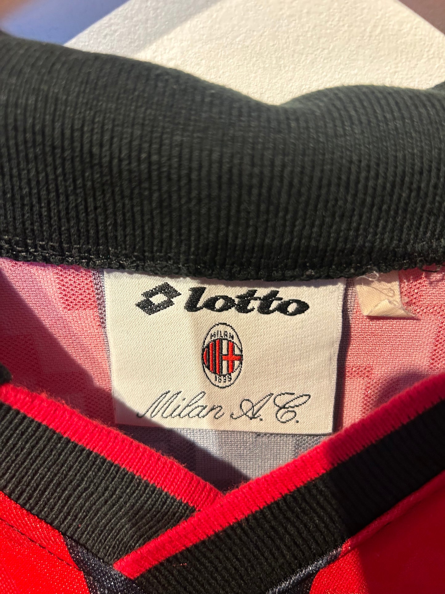 AC Milan 1995-96 Home Shirt - Maldini #3 - S