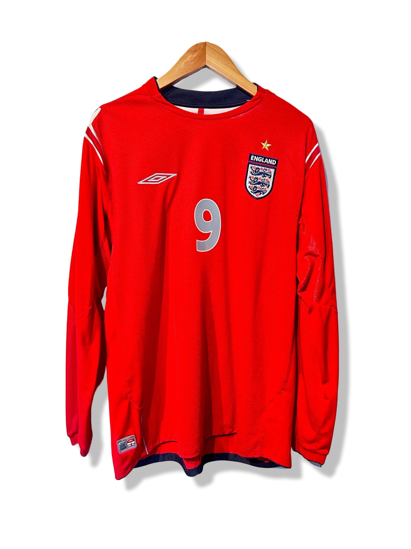 England 2004-06 Away Shirt L/S - Rooney #9 - XL