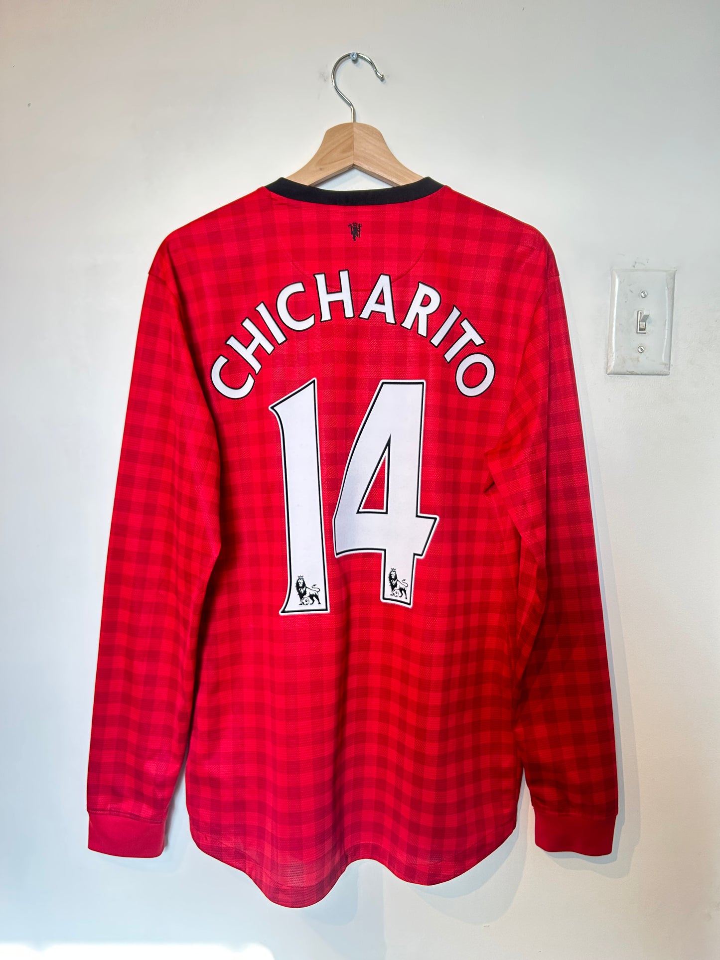 Manchester United 2012-13 Home Shirt L/S - Chicharito #14 - M