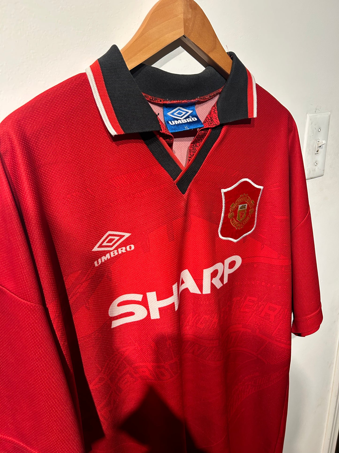 Manchester United 1994-96 Home Shirt - Beckham #24 - XL