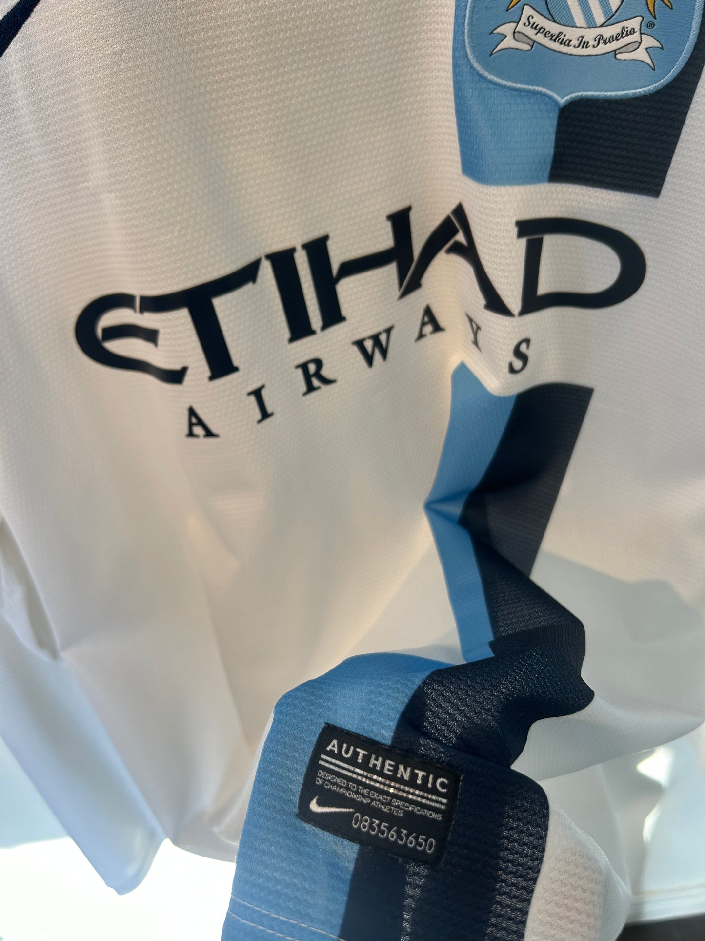 Manchester City 2013-14 Third Shirt L/S - Kun Aguero #16 - L