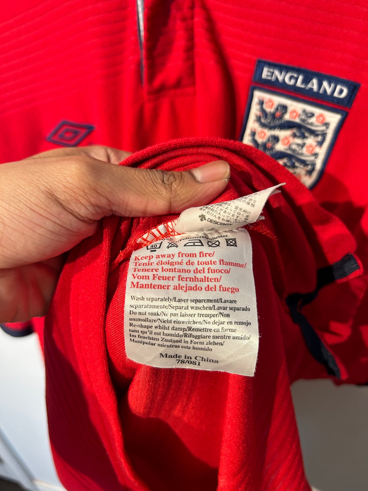 England 1999-01 Away Shirt - Beckham #7 - M