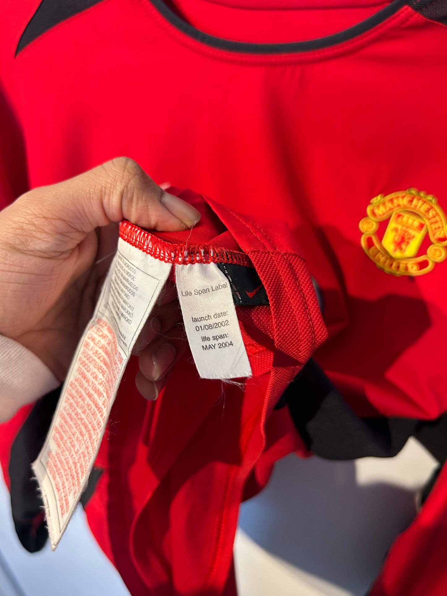 Manchester United 2002-04 Home Shirt L\S - Ronaldo #7 - S