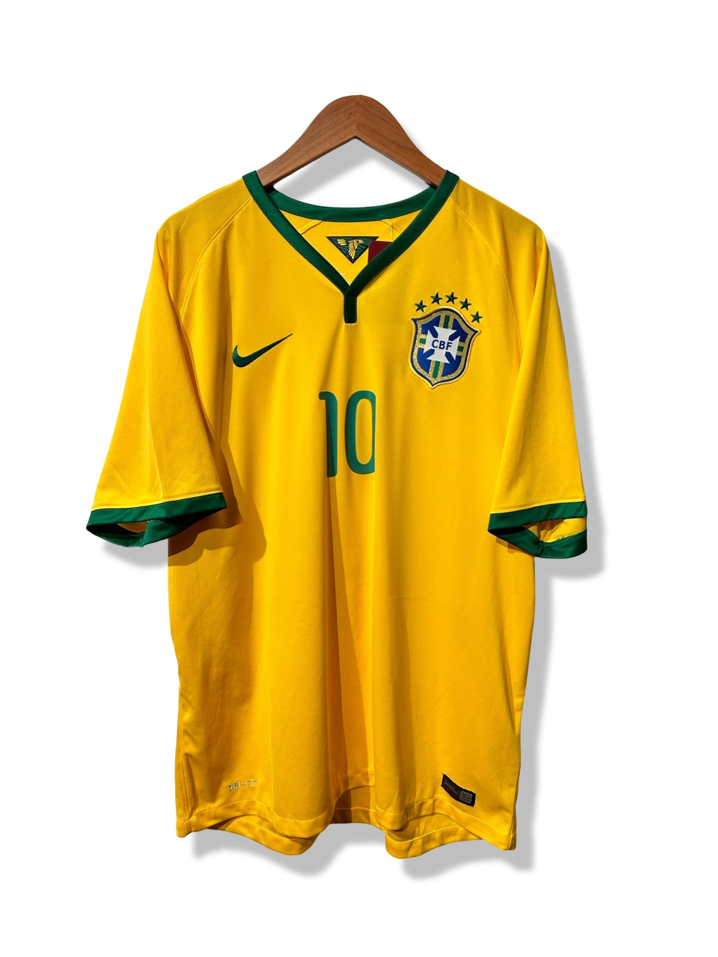 Brazil 2014-15 Home Shirt - Neymar Jr. #10 - XL