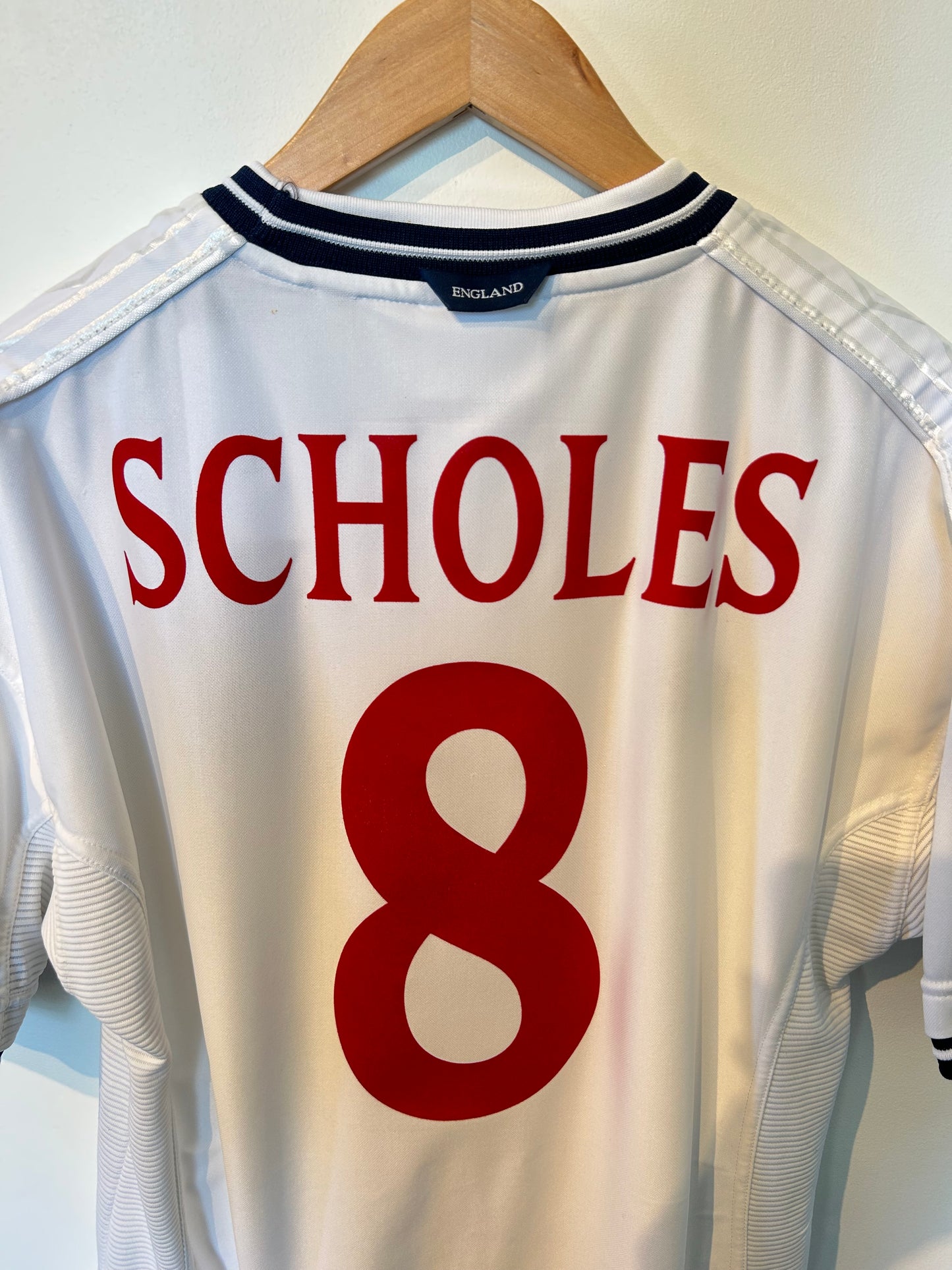 England 1999-01 Home Shirt - Scholes #8 - M