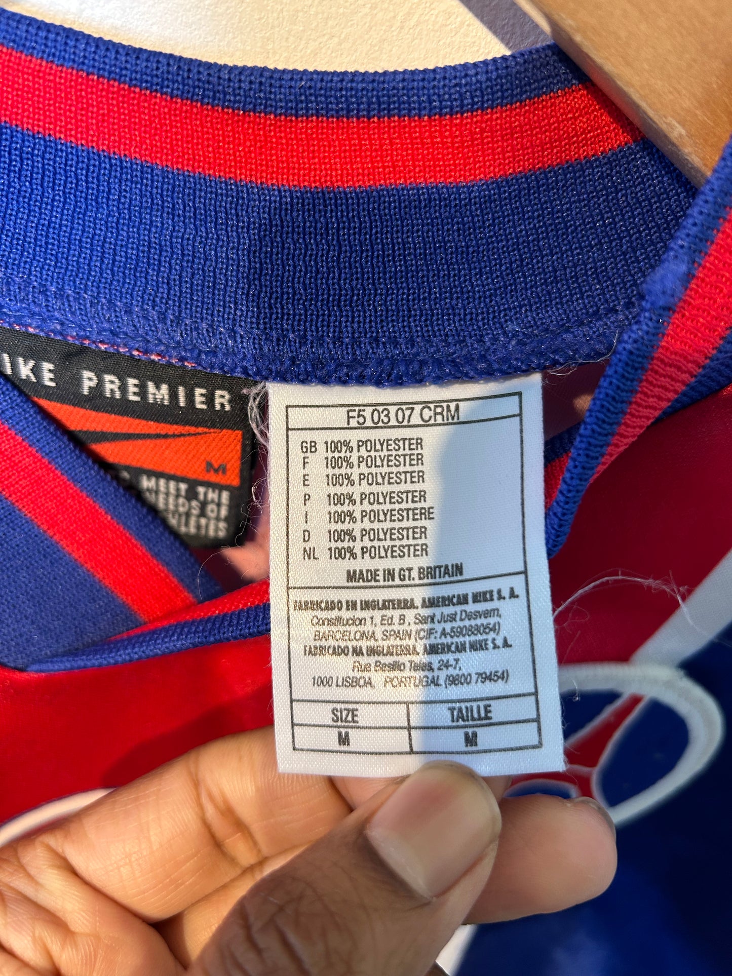 PSG 1995-96 Home Shirt - Rai #10 - M