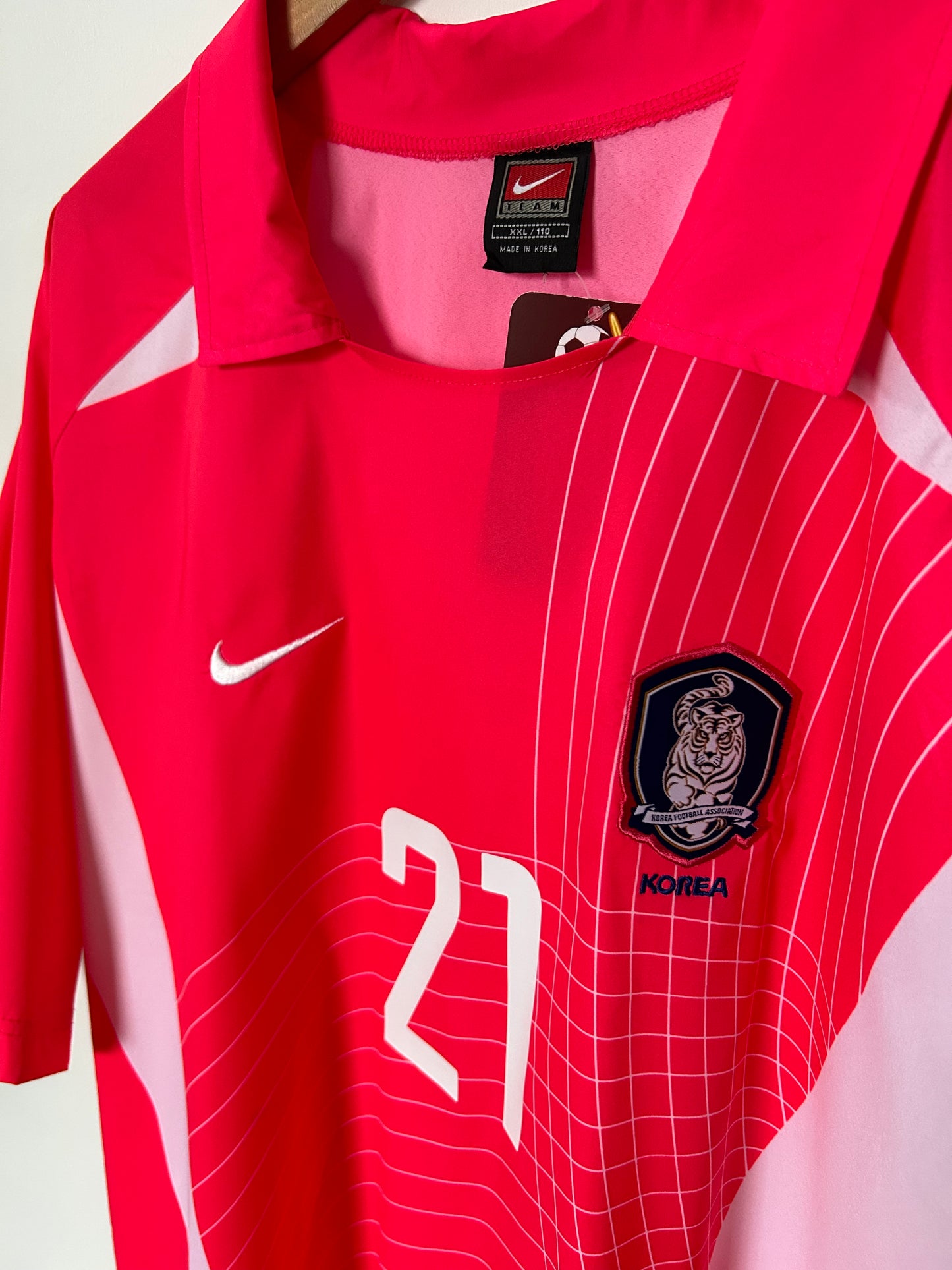 South Korea 2002-03 Home Shirt - J.S. Park #21 - XXL