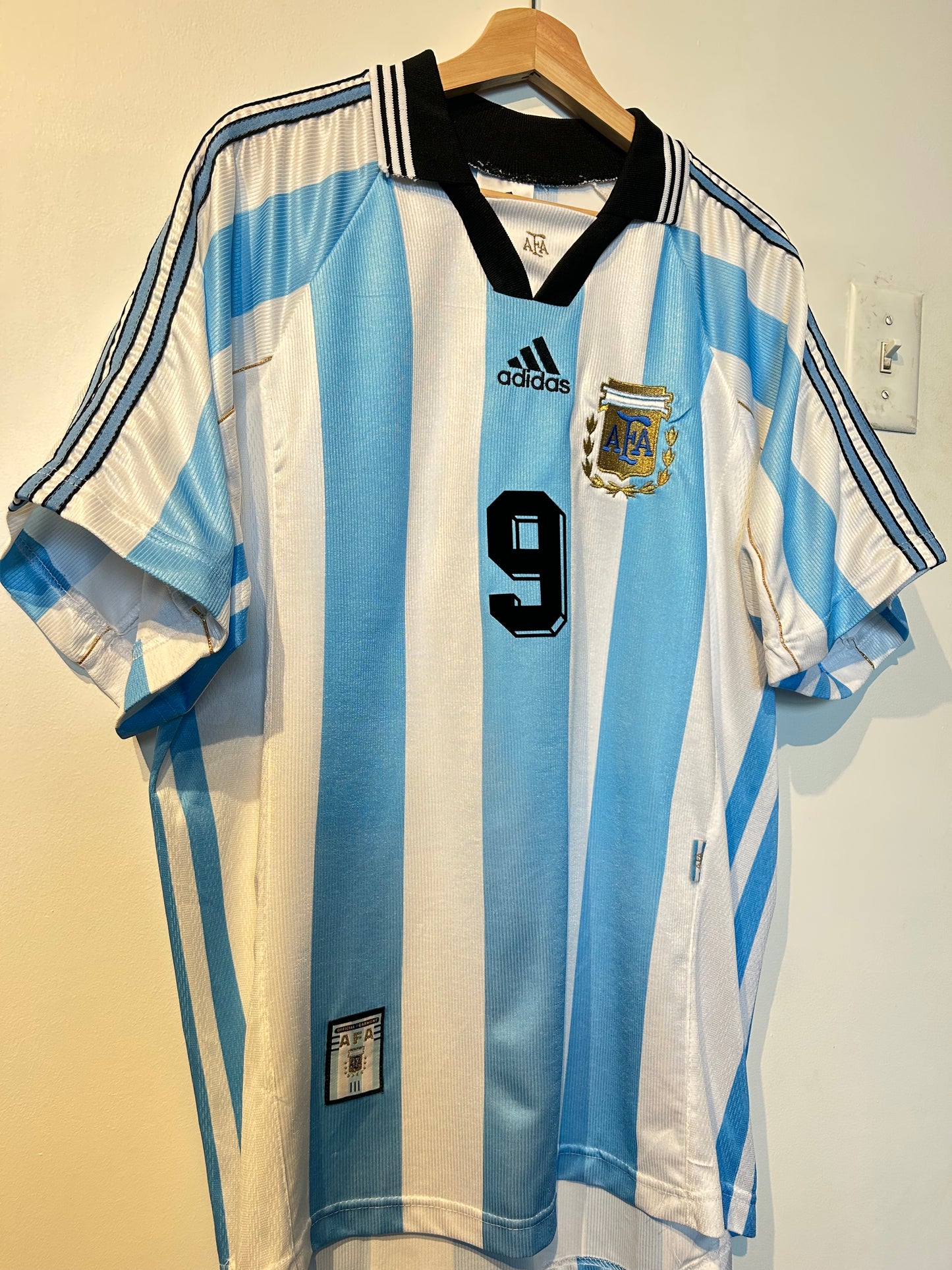 Argentina 1998-99 Home Shirt - Batistuta #9 - XL