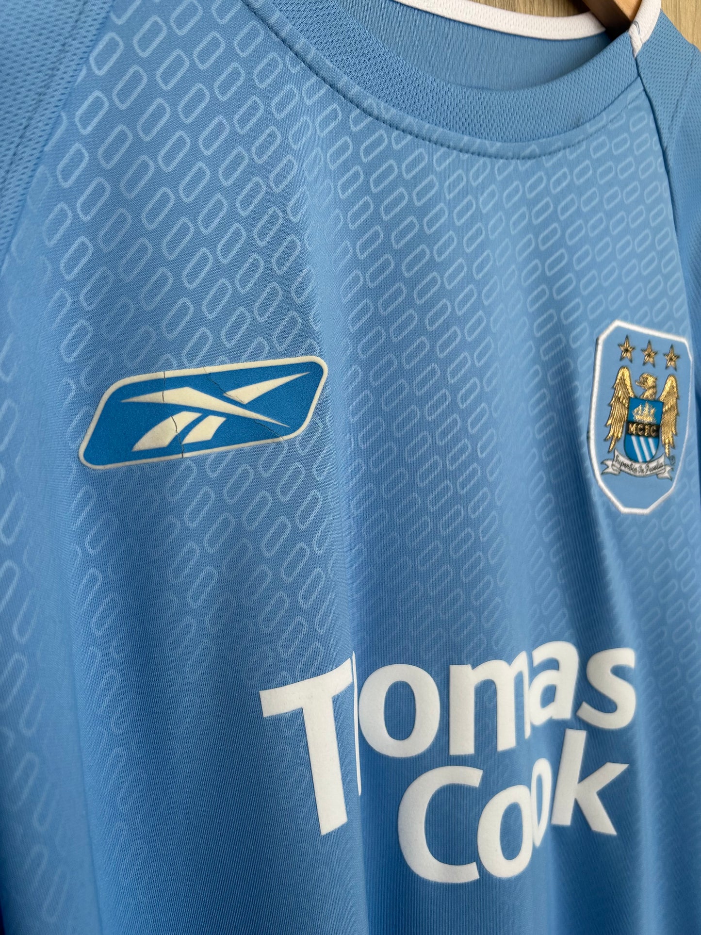 Manchester City 2004-06 Home Shirt L/S - Fowler #8 - L
