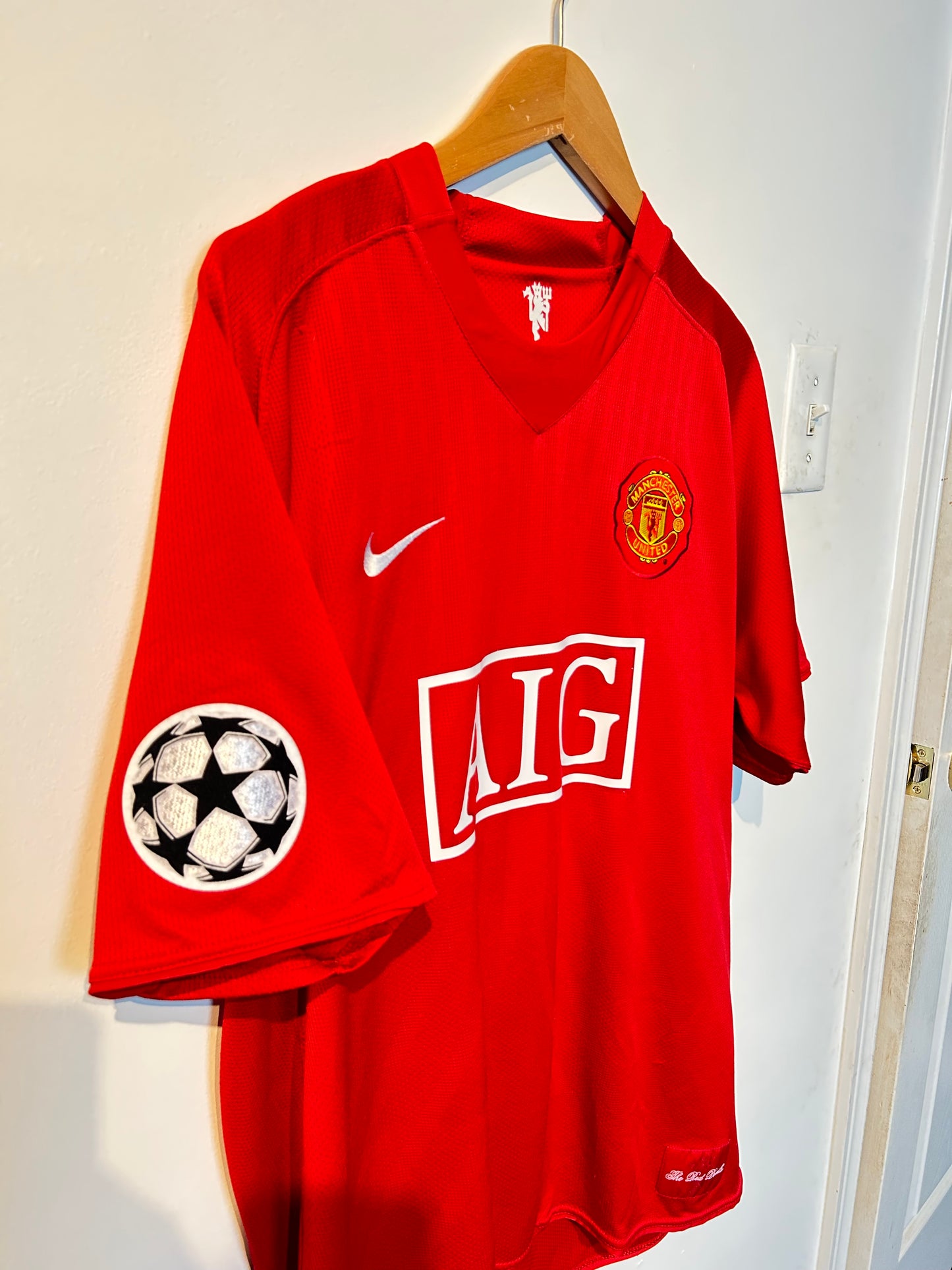 Manchester United 2007-09 Home Shirt - Ronaldo #7 - XL