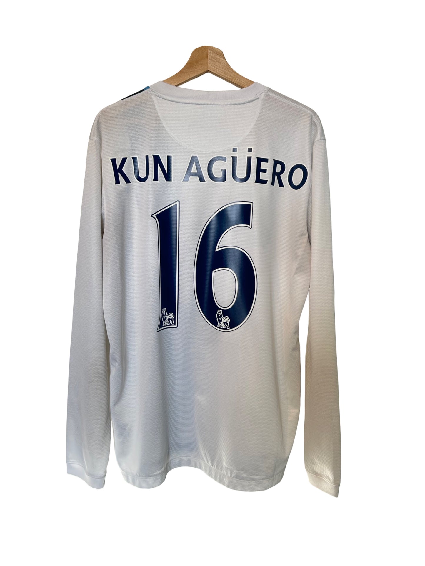 Manchester City 2013-14 Third Shirt L/S - Kun Aguero #16 - L