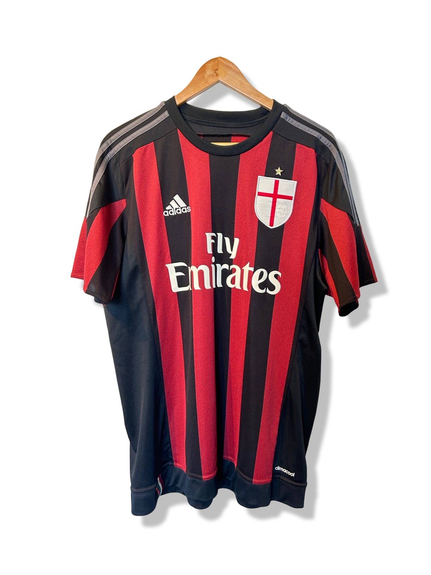 AC Milan 2015-16 Home Shirt - Balotelli #45 - L