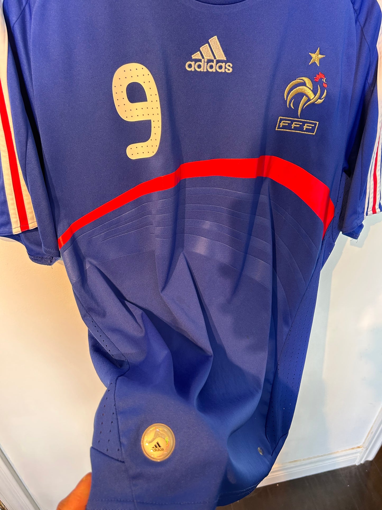 France 2007-08 Home Shirt - Benzema #9 - XL
