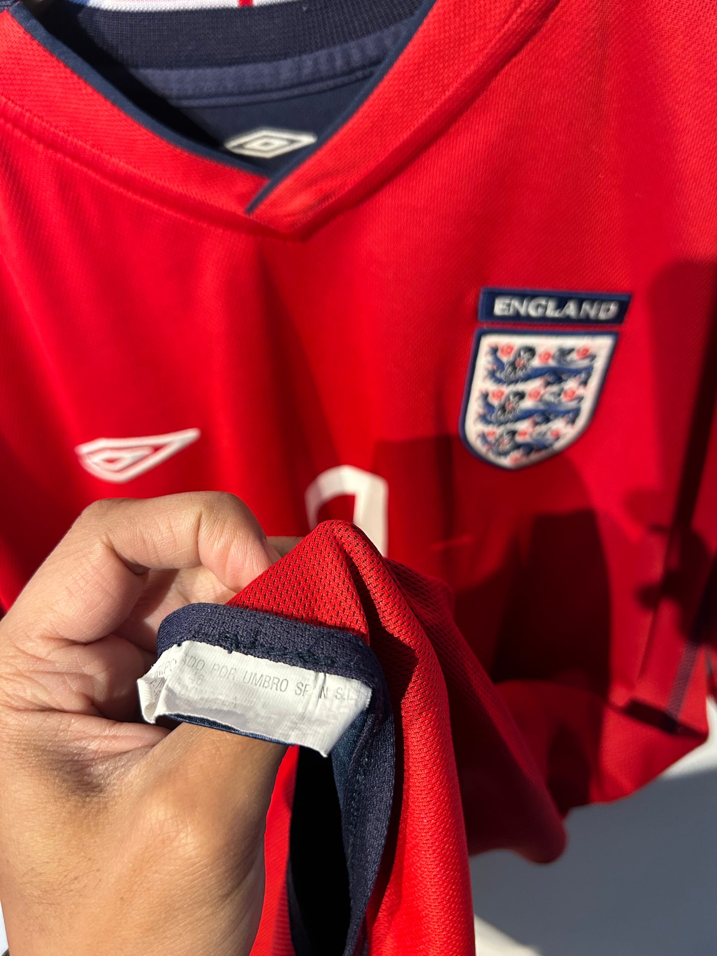 England 2002-04 Away Shirt - Beckham #7 - L