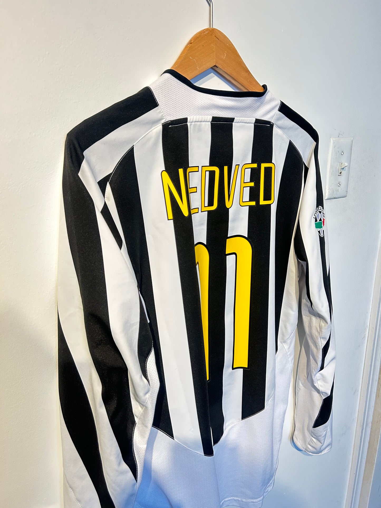 Juventus 2003-04 Home Shirt L/S - Nedved #11 - S