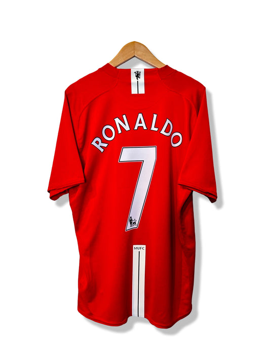 Manchester United 2007-09 Home Shirt - Ronaldo #7 - XL