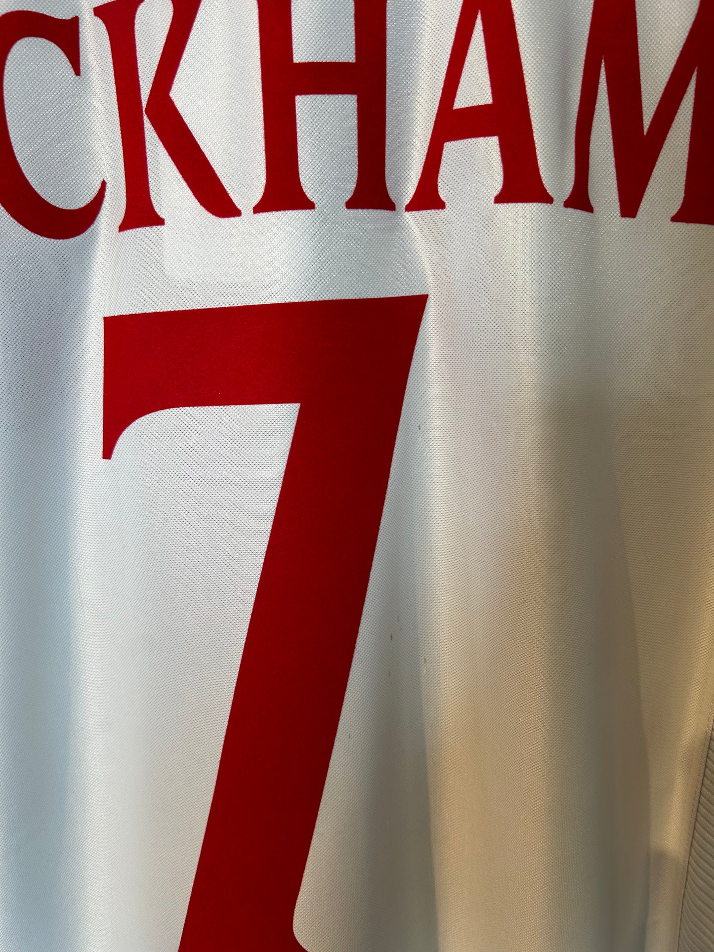 England 1999-01 Home Shirt - Beckham #7 - M