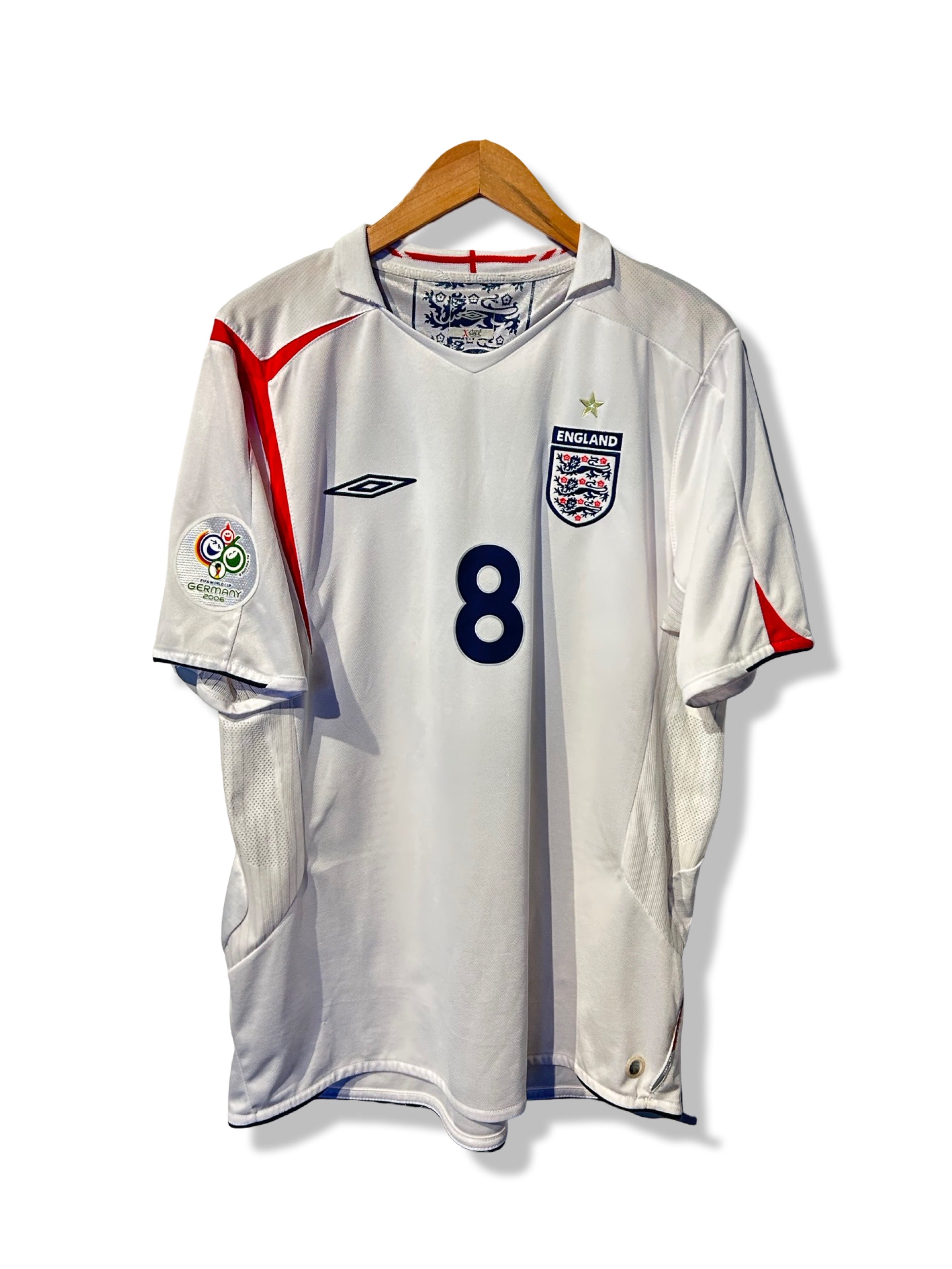 UMBRO England ランパード8 England 2005-07 Home Shirt - Lampard #8 - L – Football Heaven