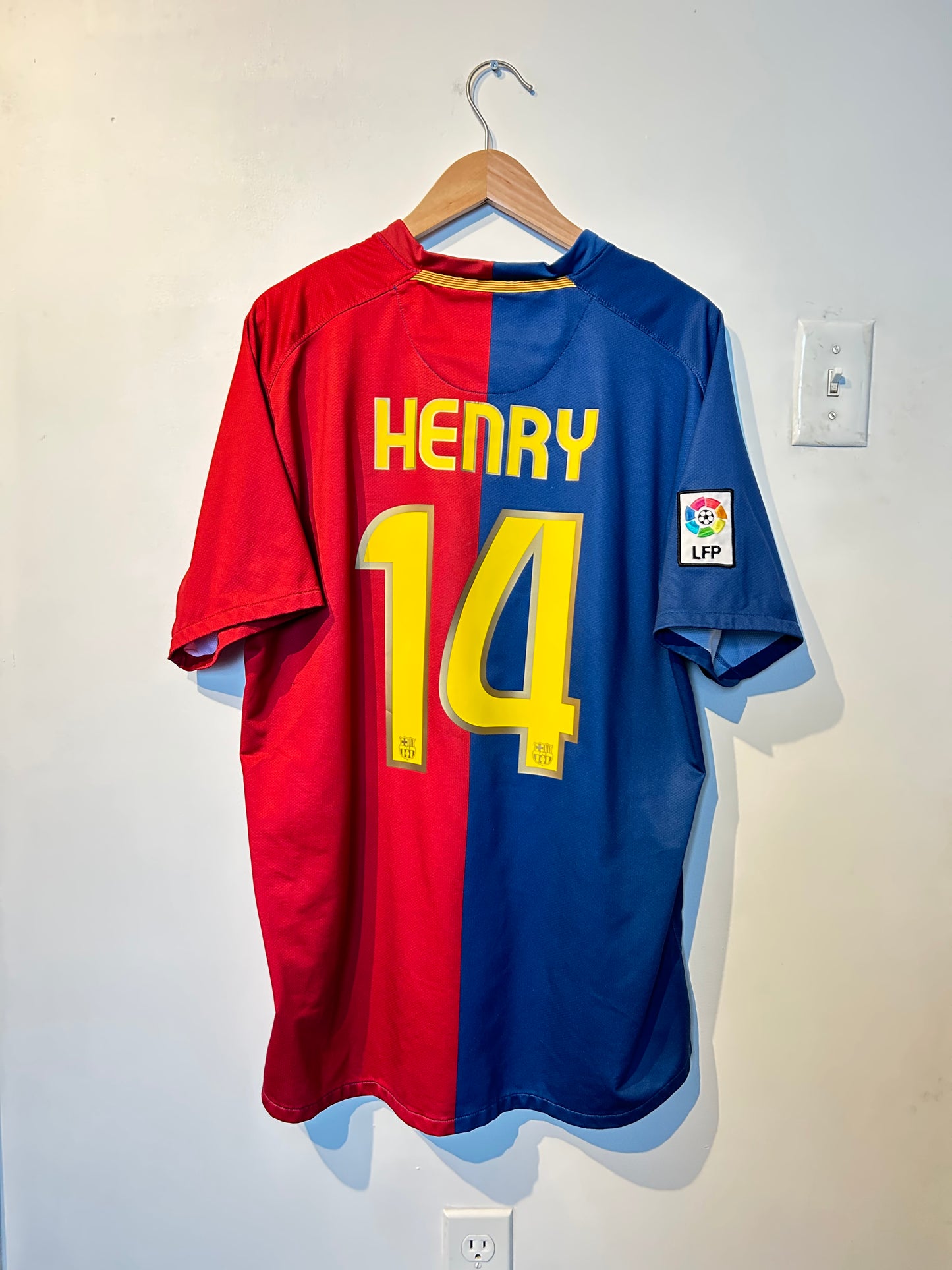 Barcelona 2008-09 Home Shirt - Henry #14 - XL