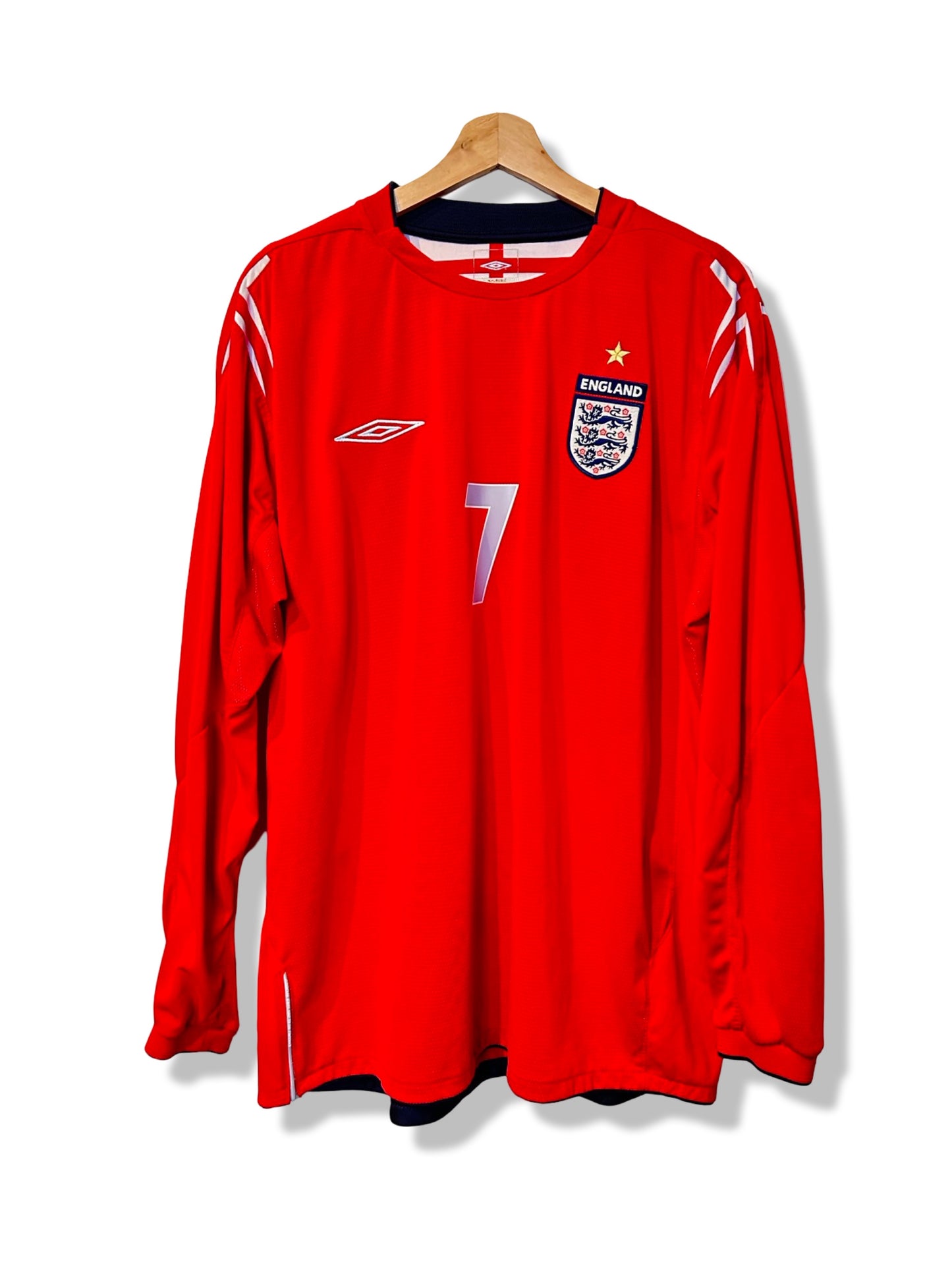 England 2004-06 Away Shirt L/S - Beckham #7 - XL