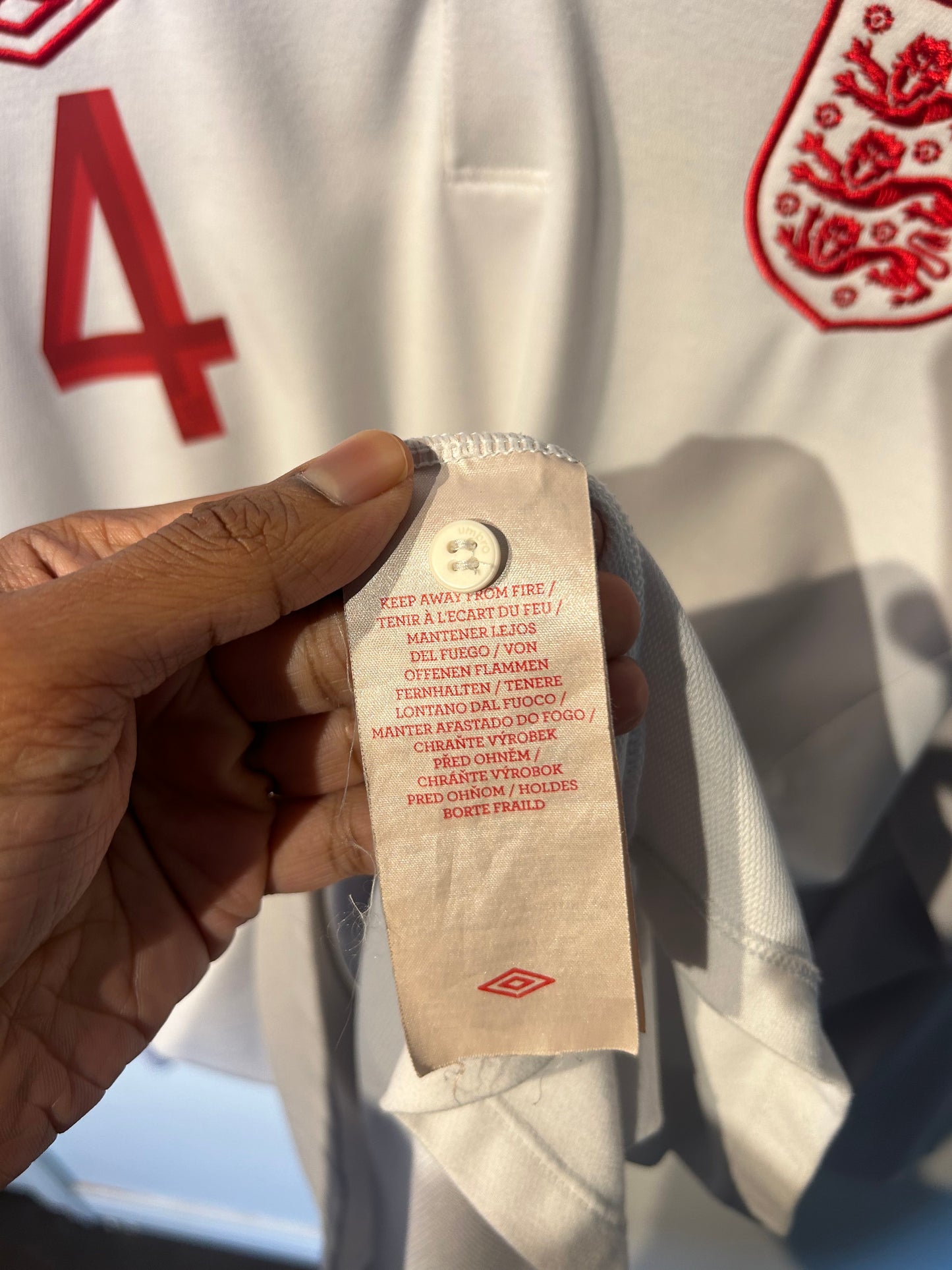 England 2012-13 Home Shirt L/S - Gerrard #4 - L