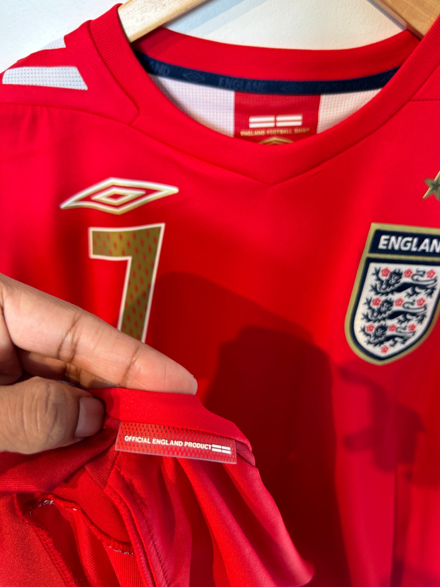 England 2006-08 Away Shirt - Beckham #7 - L