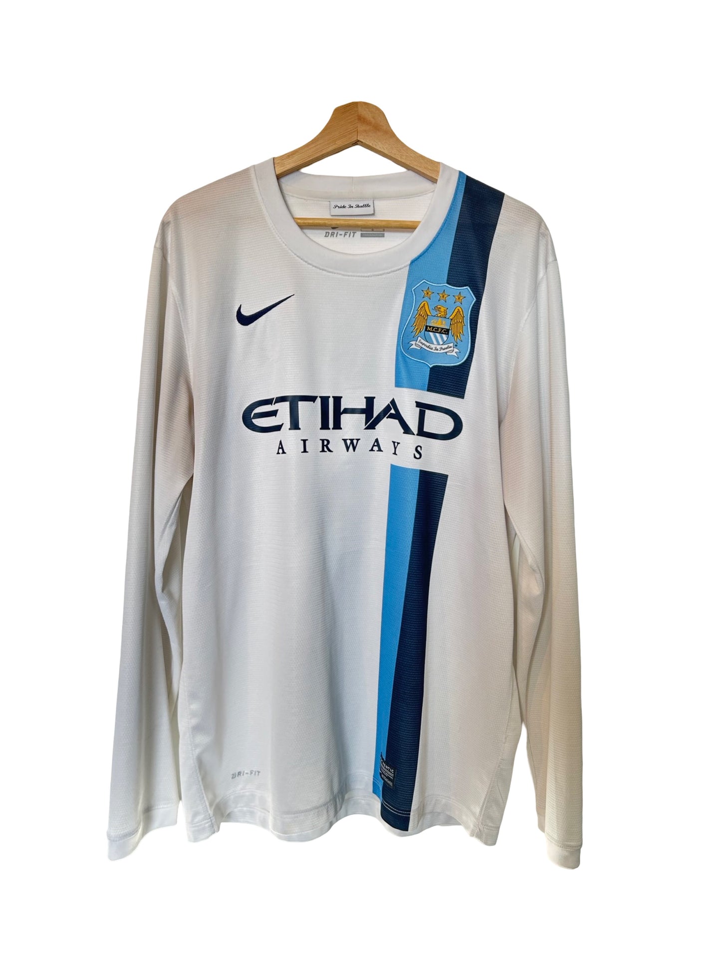 Manchester City 2013-14 Third Shirt L/S - Kun Aguero #16 - L