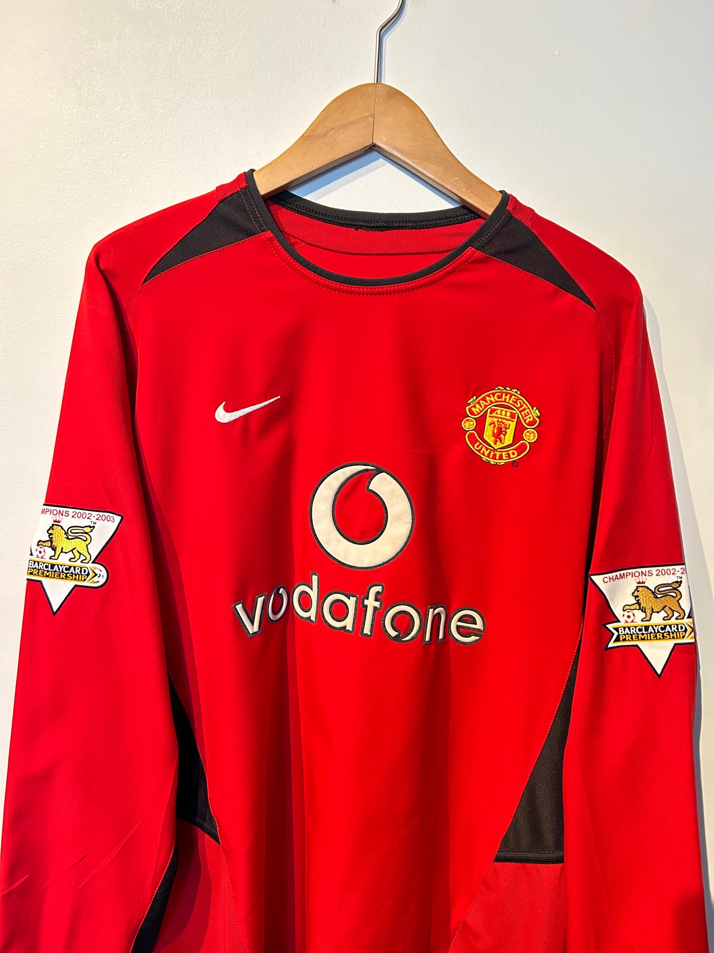 Manchester United 2002-04 Home Shirt L\S - Ronaldo #7 - S