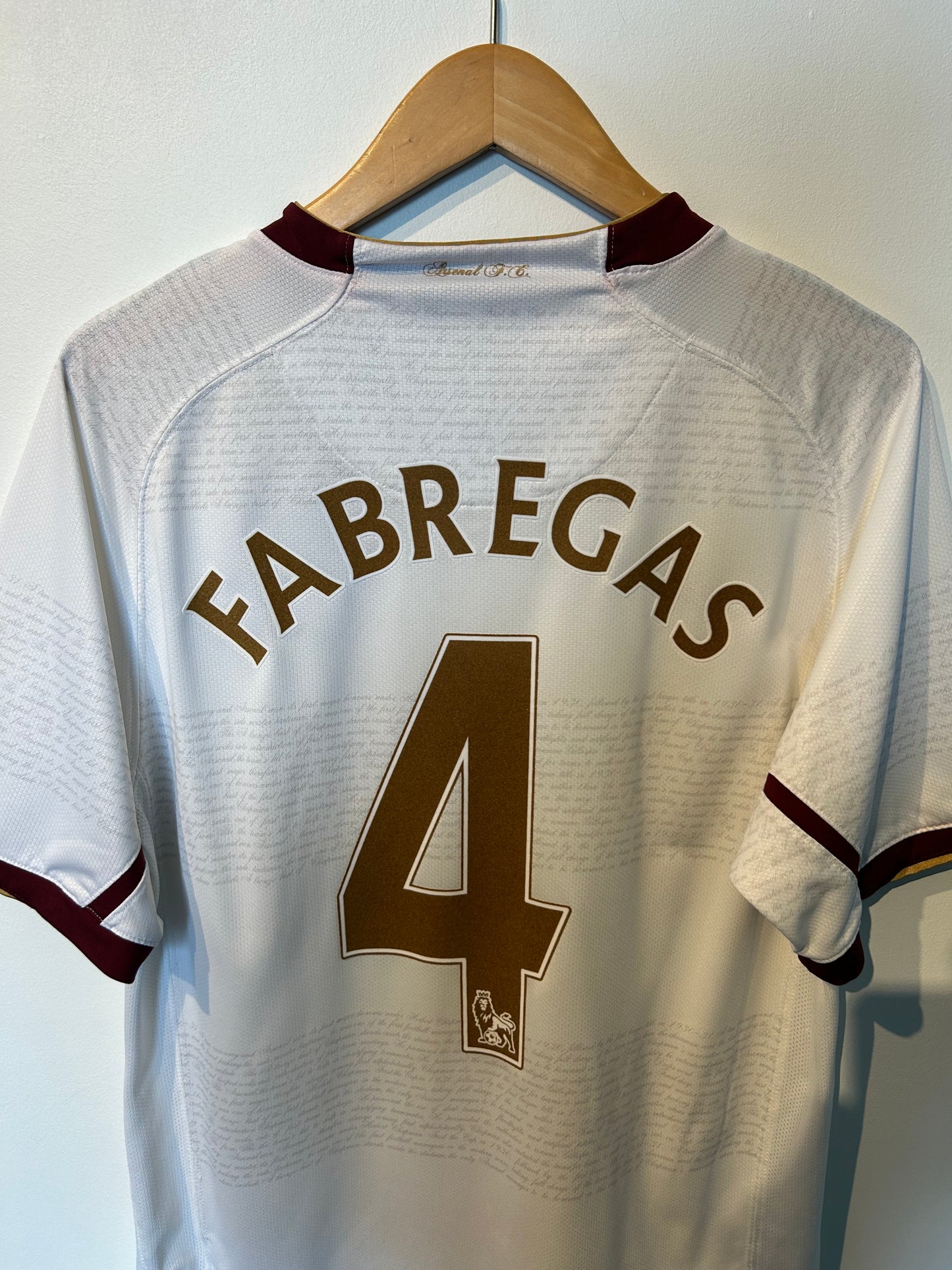 Arsenal 2007-08 Away Shirt - Fabregas #4 - M