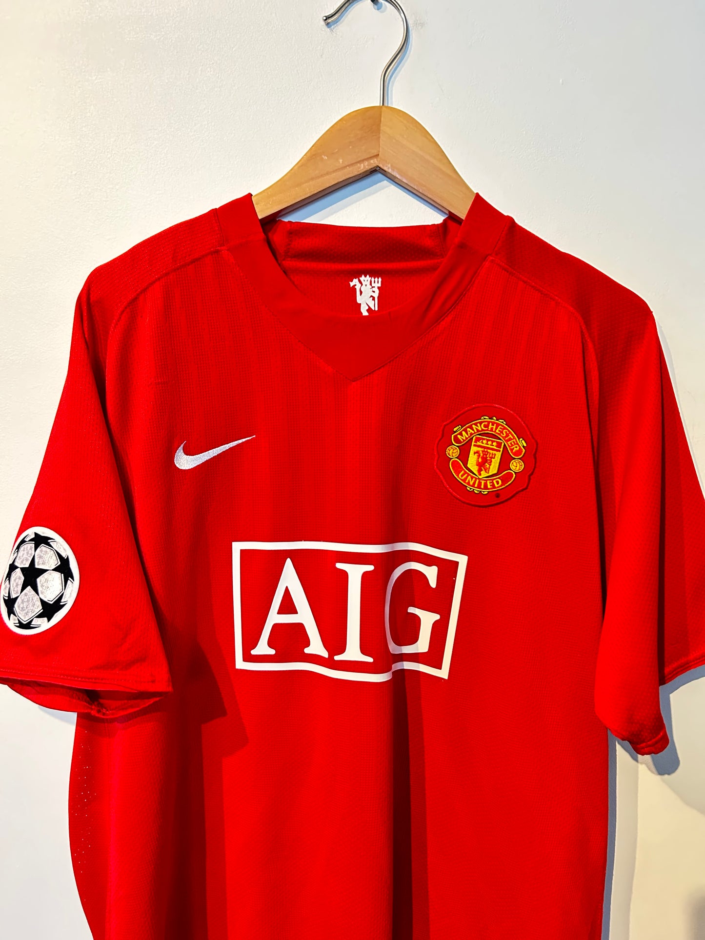 Manchester United 2007-09 Home Shirt - Ronaldo #7 - XL