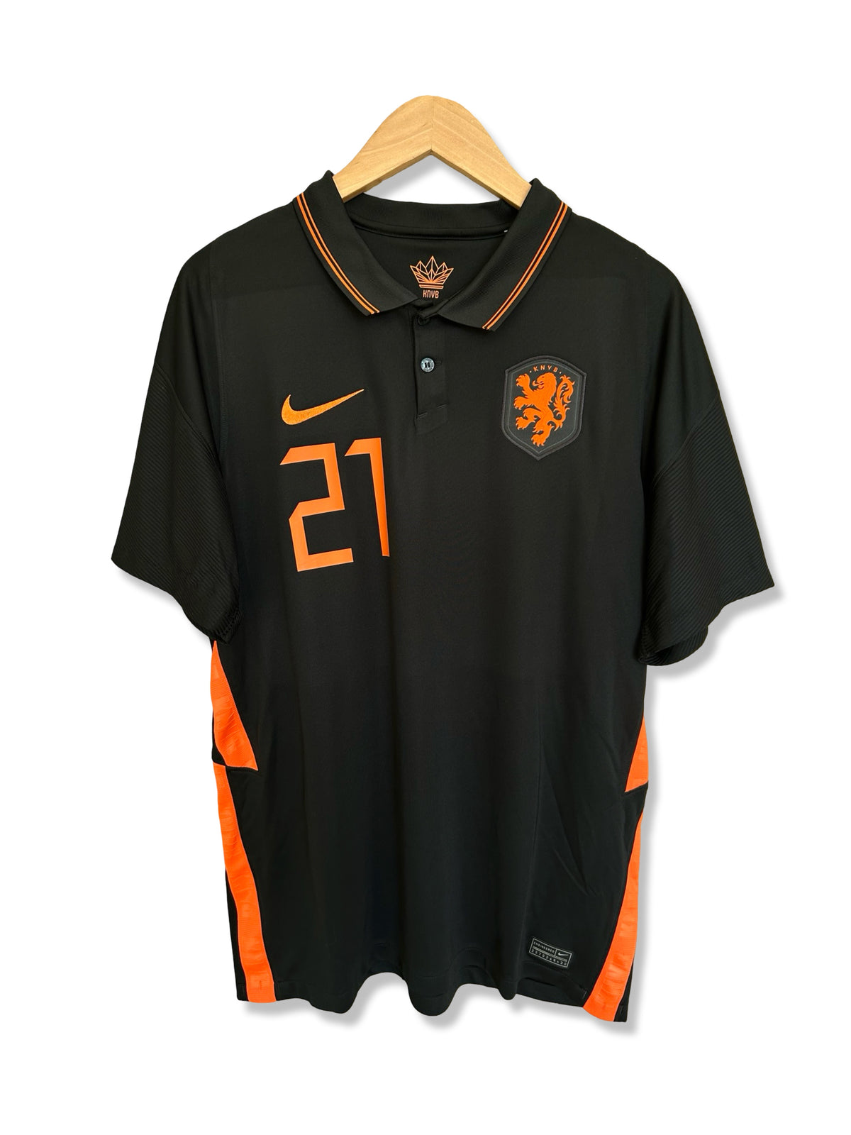 Netherlands 2020-22 Away Shirt - De Jong #21 - L