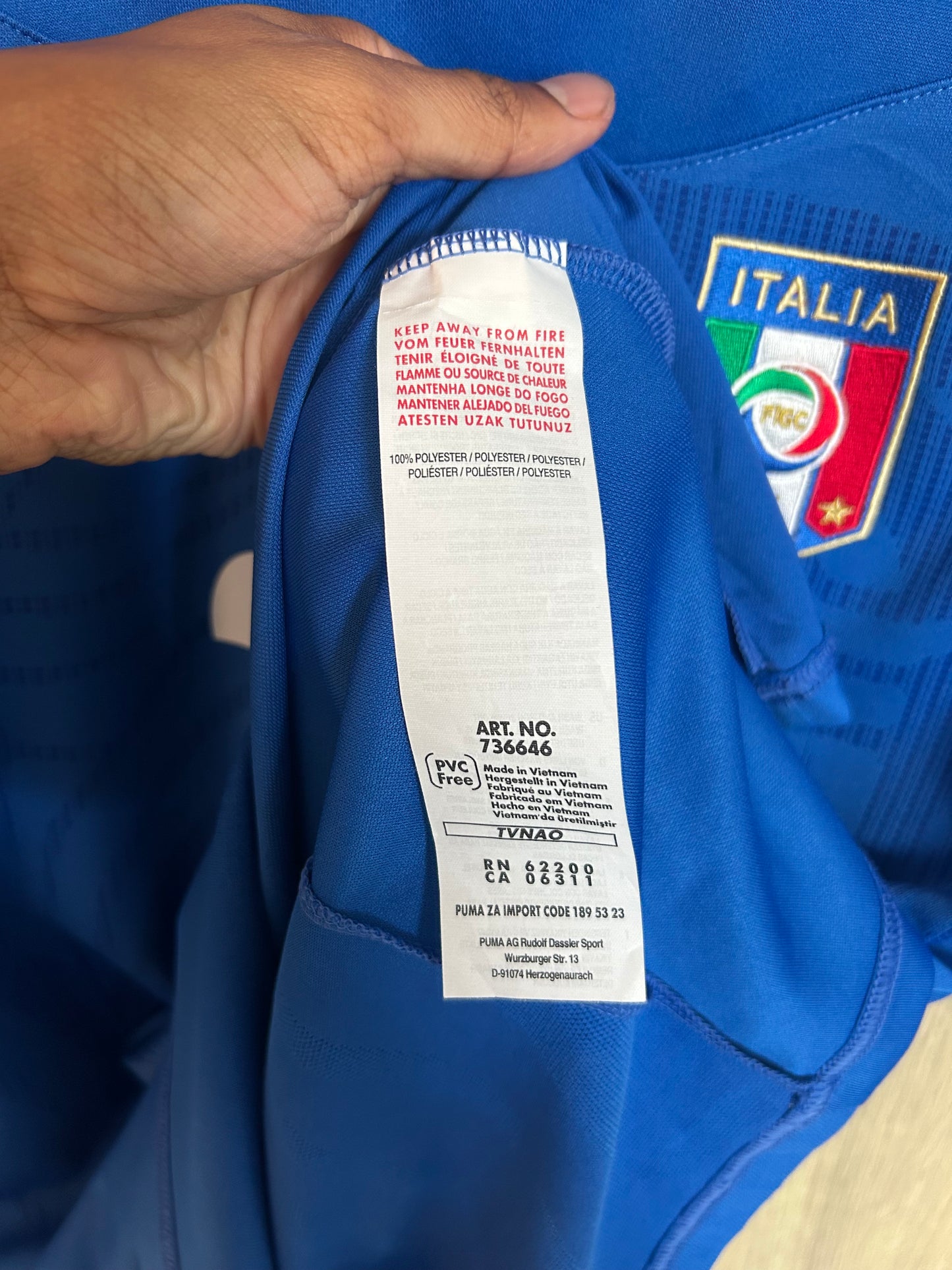 Italy 2010-12 Home Shirt- Pirlo #21 - XL