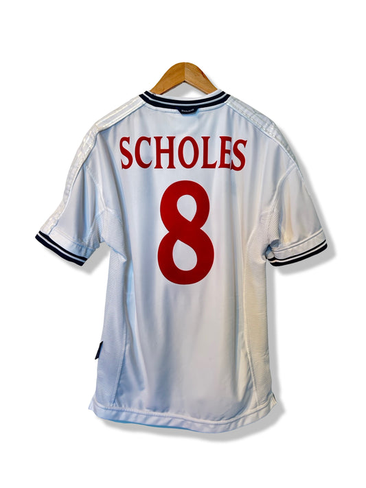 England 1999-01 Home Shirt - Scholes #8 - M