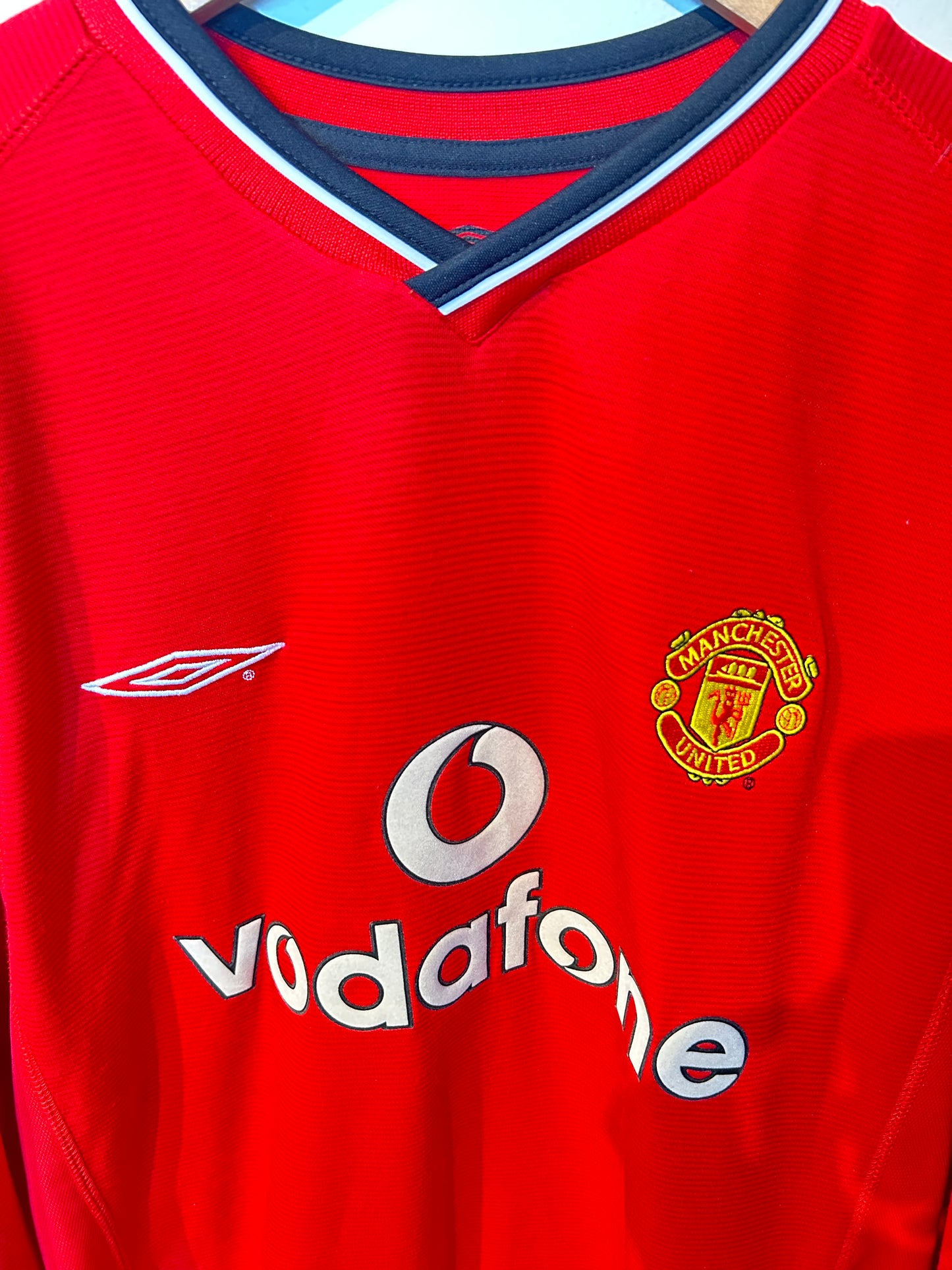 Manchester United 2000-02 Home Shirt L/S - Beckham #7 - L