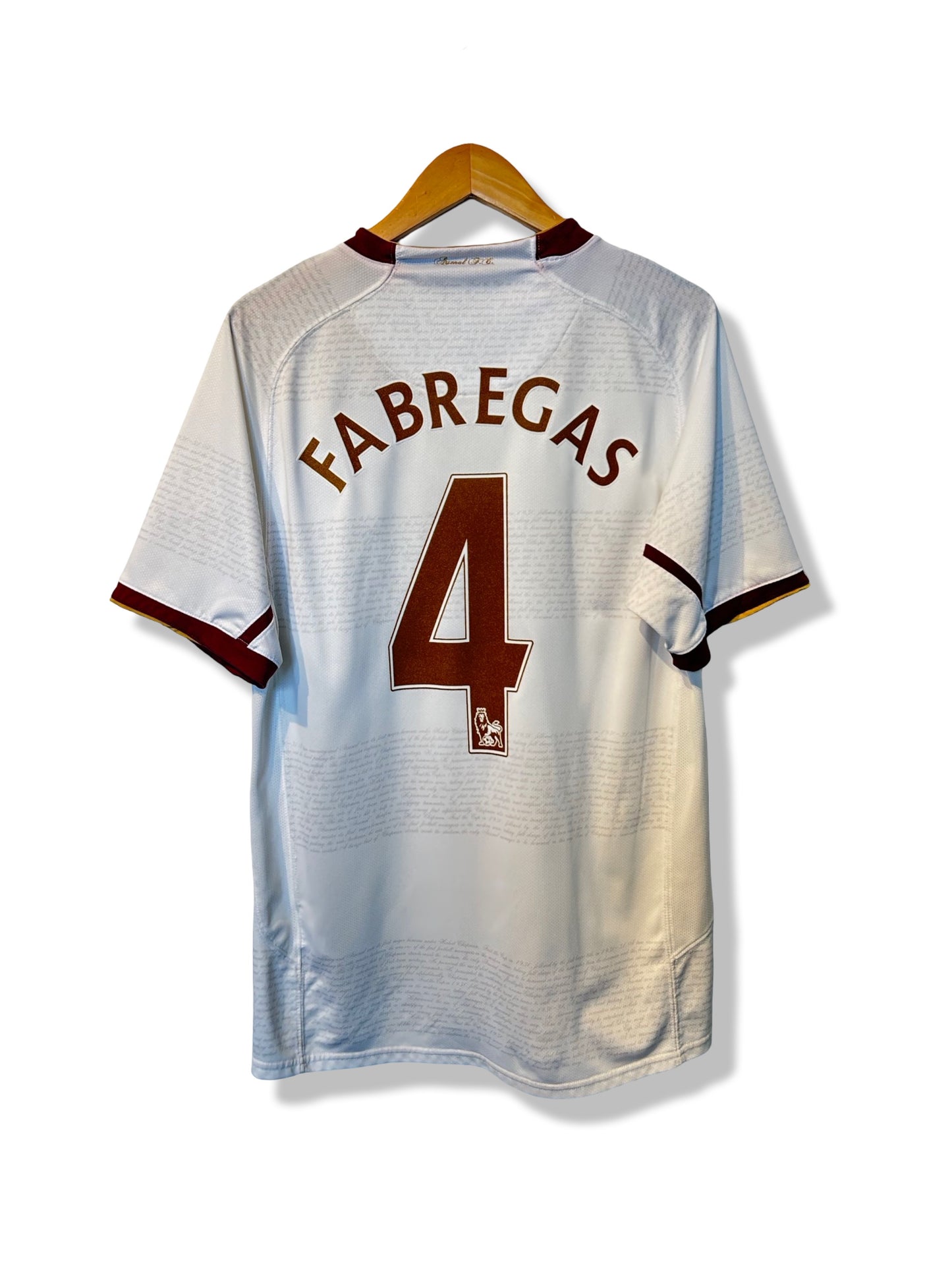 Arsenal 2007-08 Away Shirt - Fabregas #4 - M